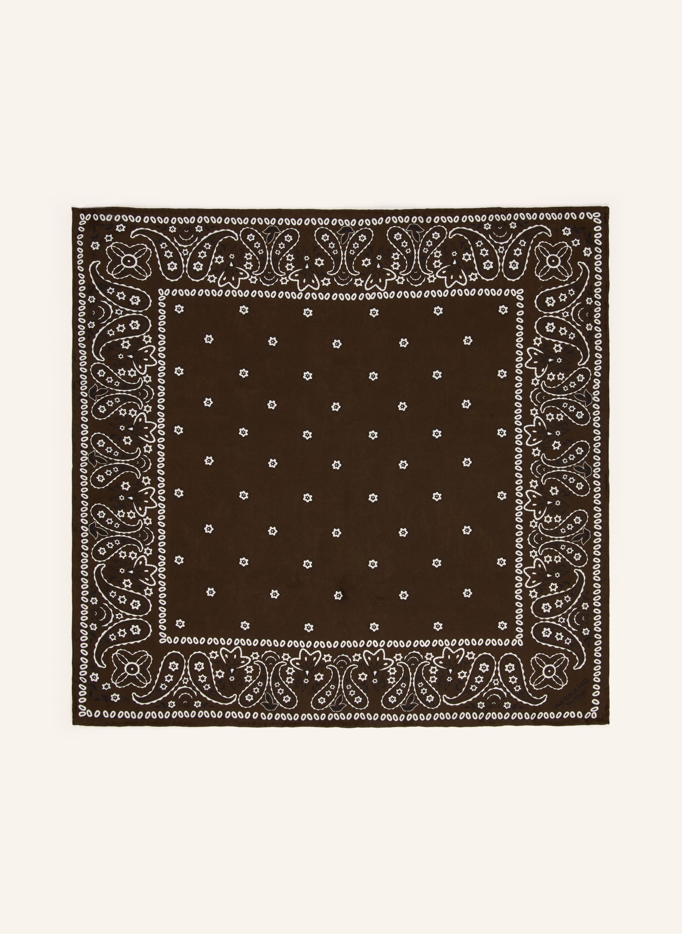 WEEKEND Max Mara Foulard en soie ELODIA: MARRON FONCÉ / BLANC / NOIR