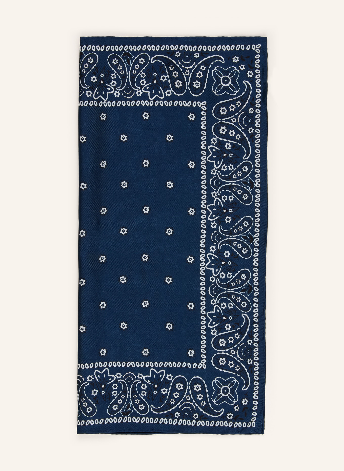 WEEKEND Max Mara Foulard en soie ELODIA: BLEU FONCÉ / BLANC / NOIR