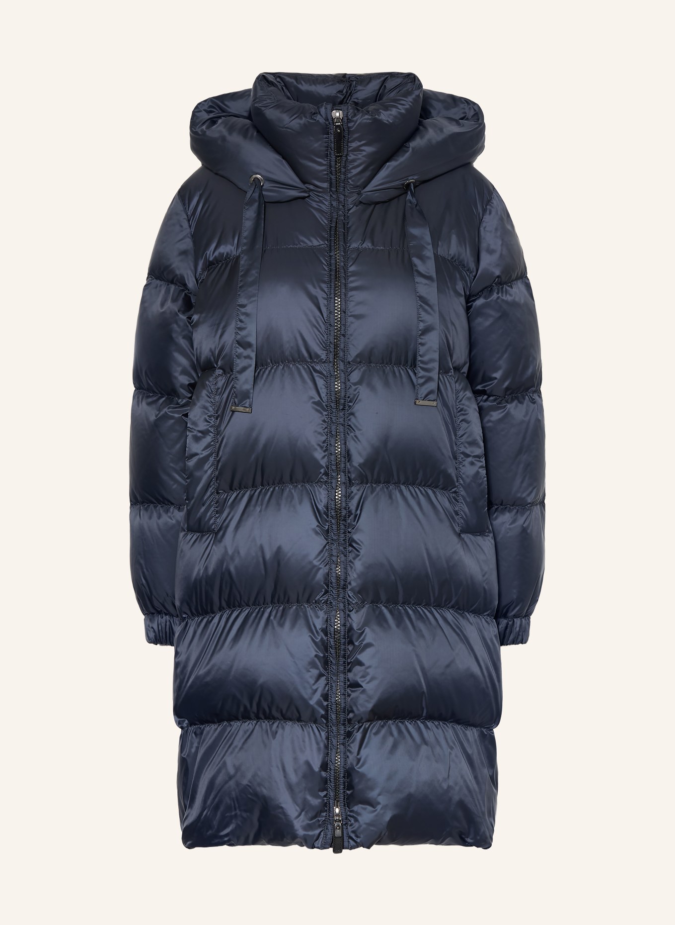 Max Mara The Cube Daunenmantel MARTE mit abnehmbarer Kapuze: DUNKELBLAU