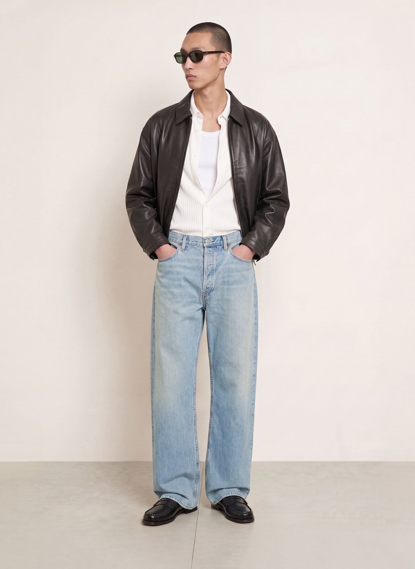 AGOLDE Jeans AFTON JEAN Regular Fit: oritl orbital (md vint indigo)