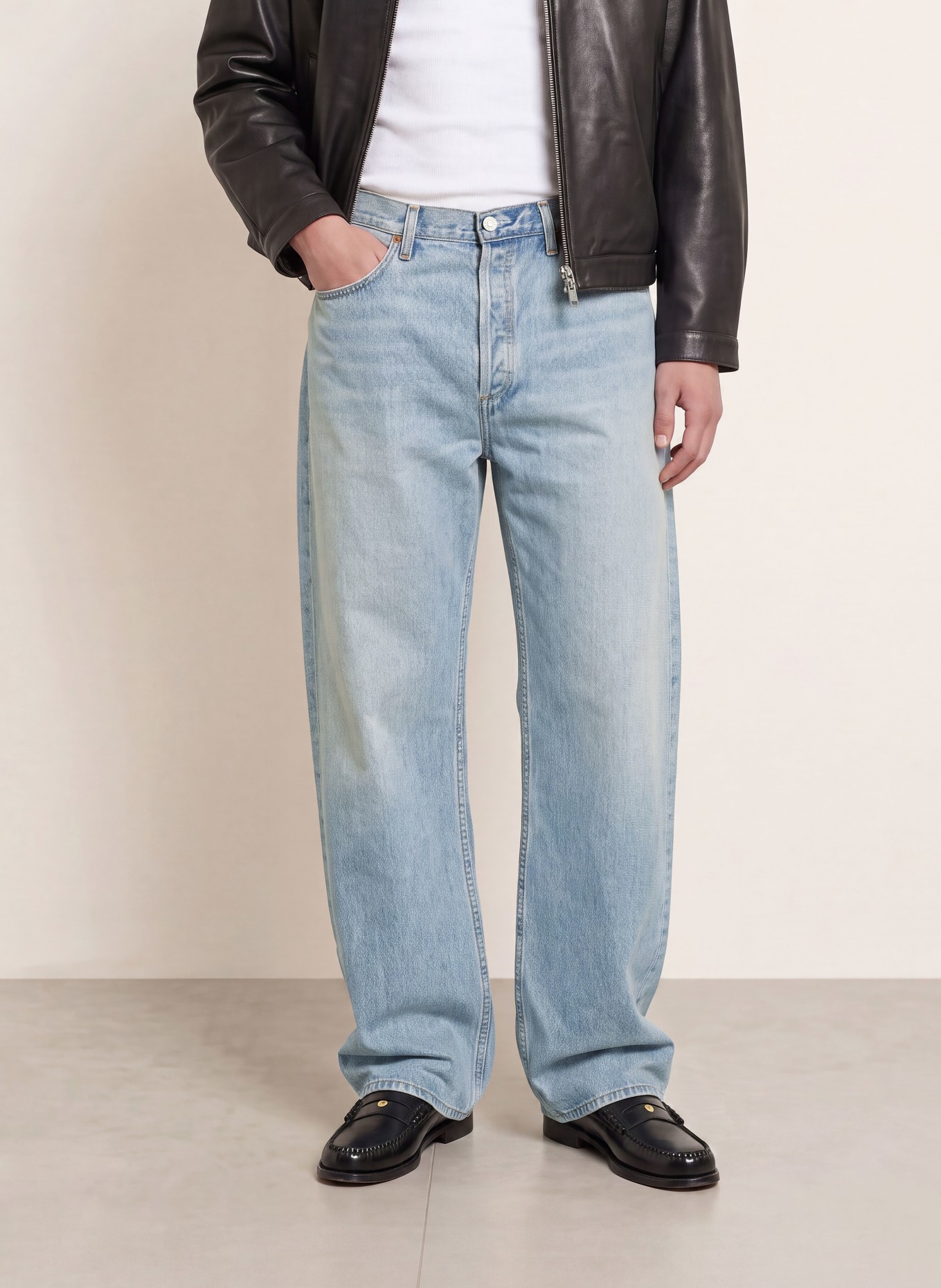 AGOLDE Jeans AFTON JEAN Regular Fit: oritl orbital (md vint indigo)