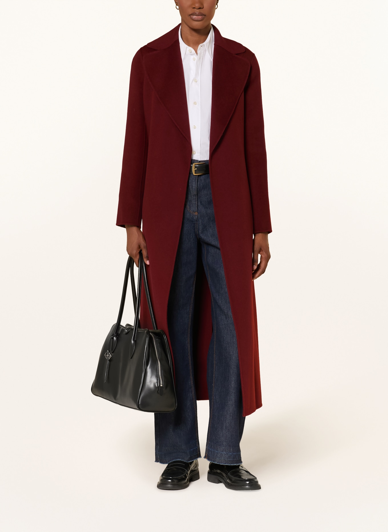 S Max Mara Wollmantel POLDO: DUNKELROT