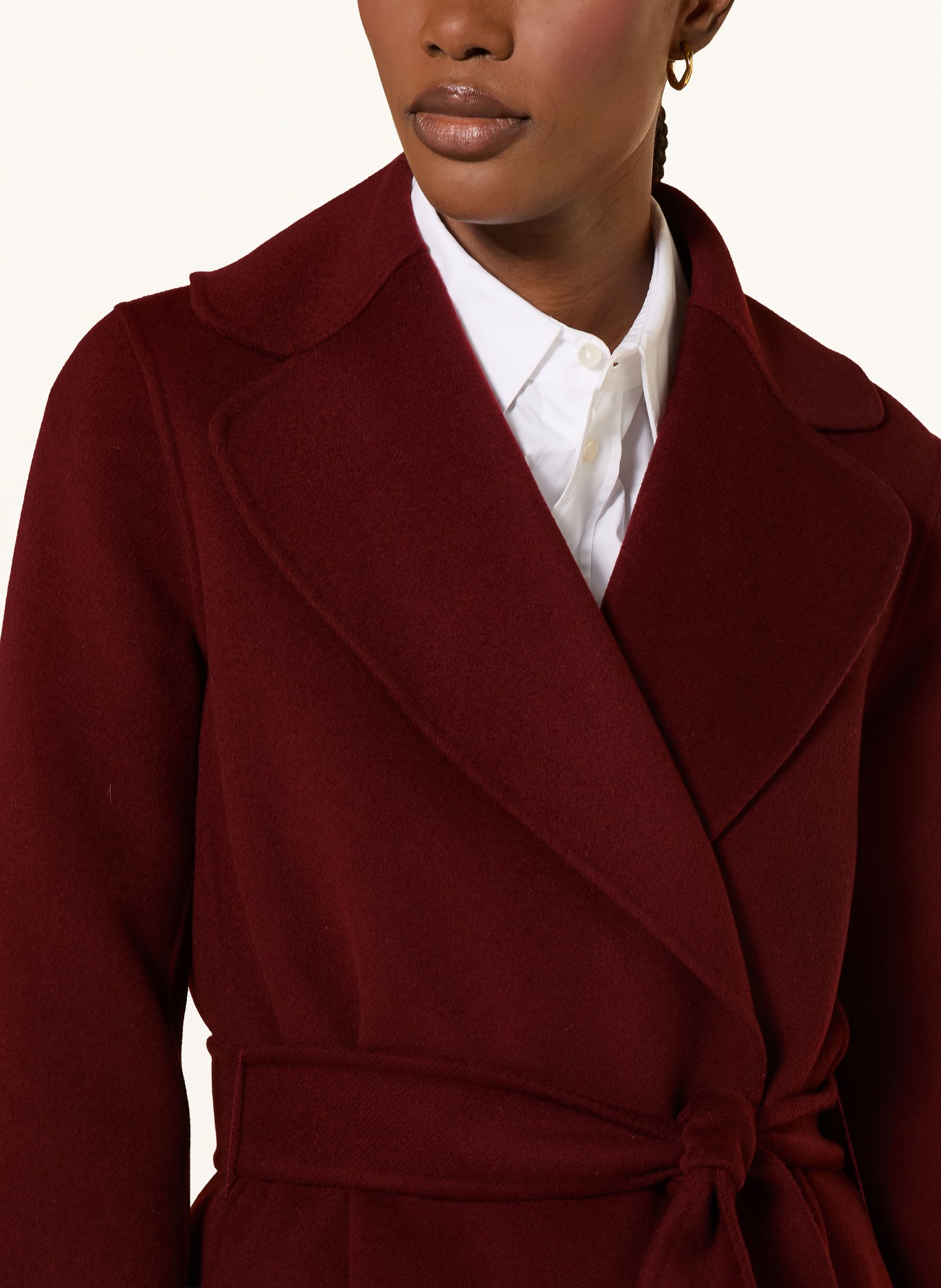 S Max Mara Wollmantel POLDO: DUNKELROT