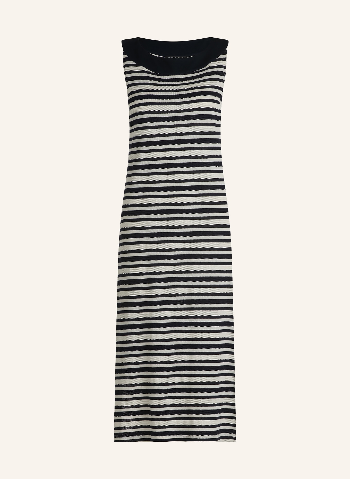 Betty Barclay Gebreide jurk: DONKERBLAUW / BEIGE