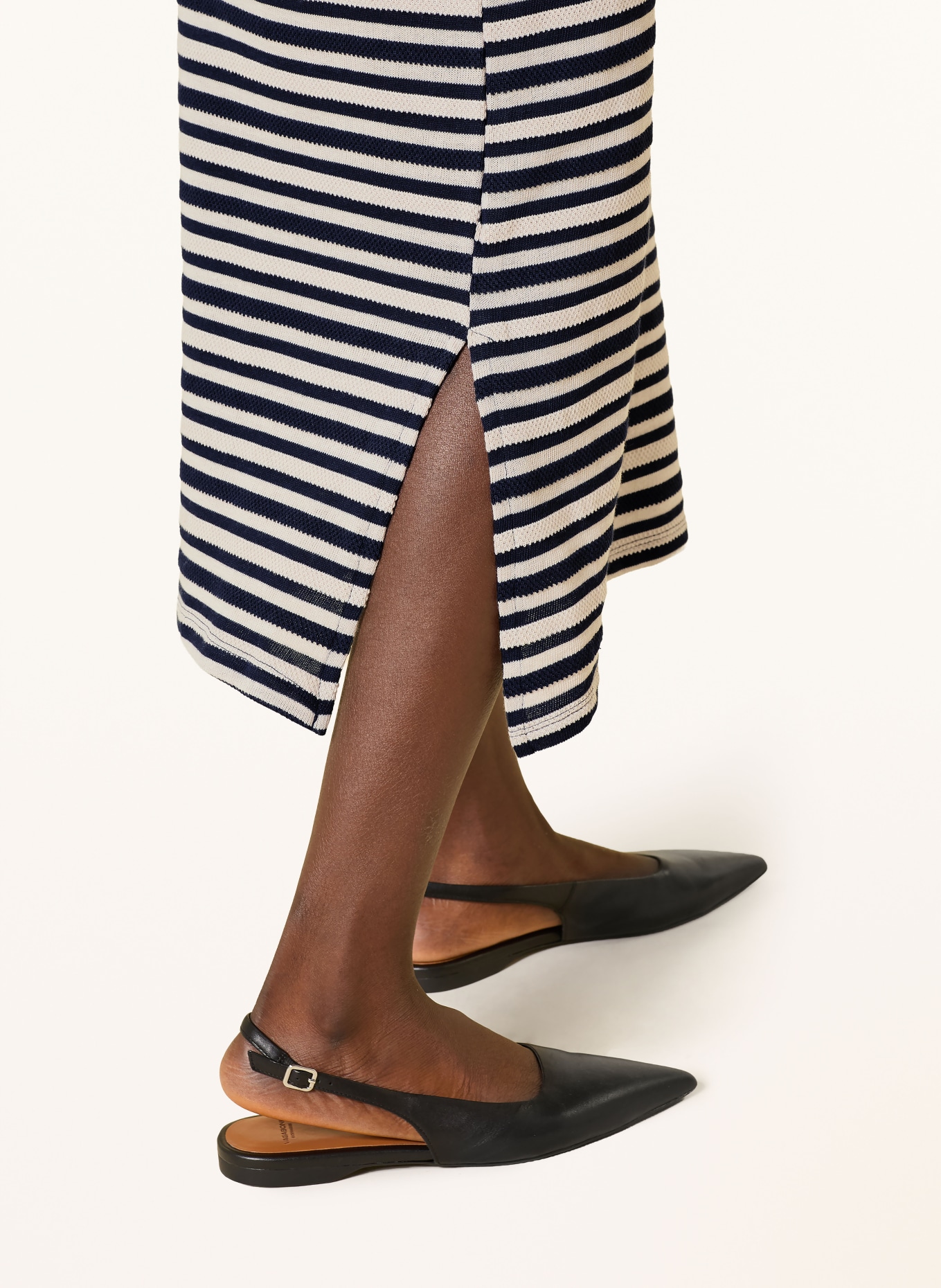 Betty Barclay Gebreide jurk: DONKERBLAUW / BEIGE
