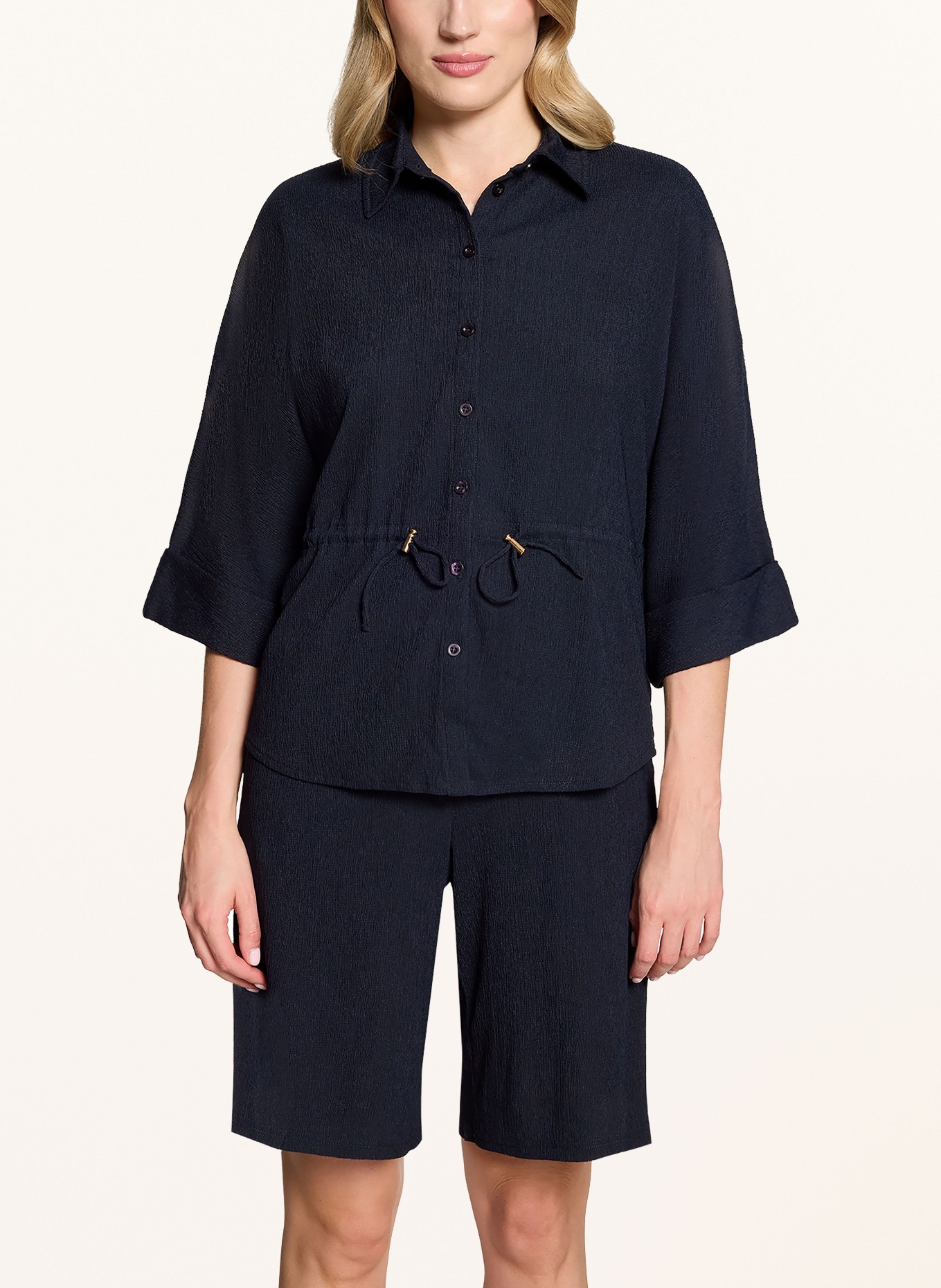 Betty Barclay Hemdbluse mit 3/4-Arm: DUNKELBLAU
