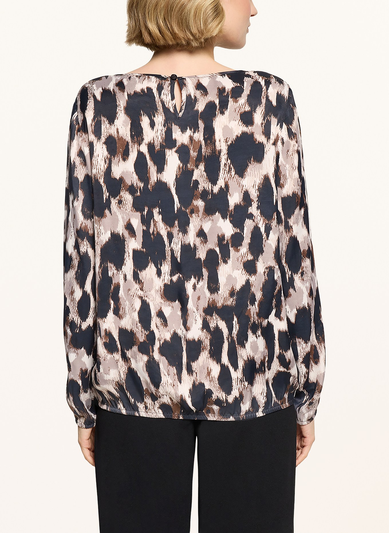 Betty Barclay Blouseshirt: ZWART / BRUIN / WIT
