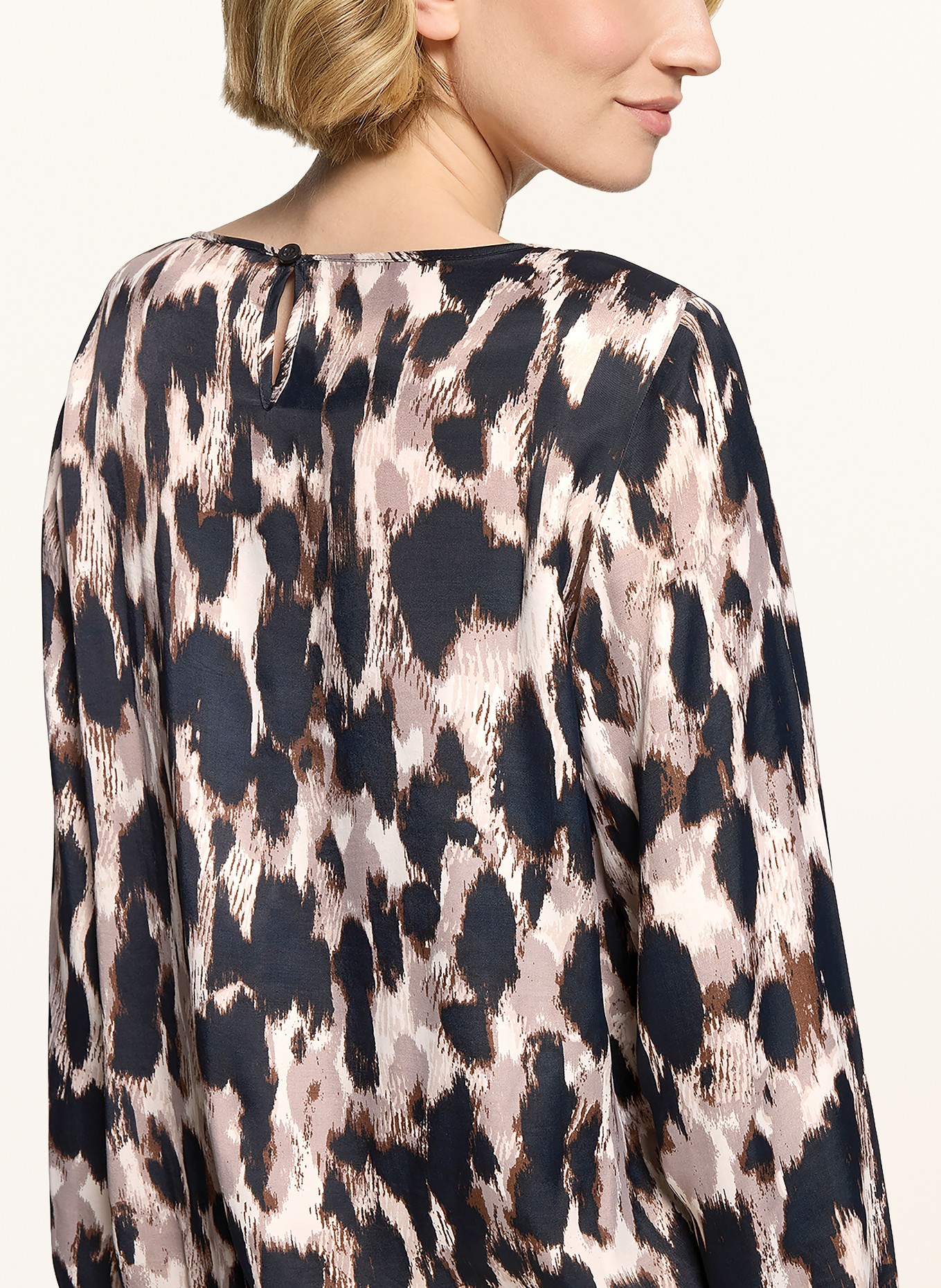 Betty Barclay Blouseshirt: ZWART / BRUIN / WIT