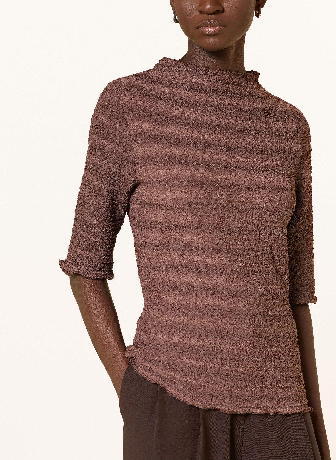 Betty Barclay Blouseshirt: MARRON FONCÉ