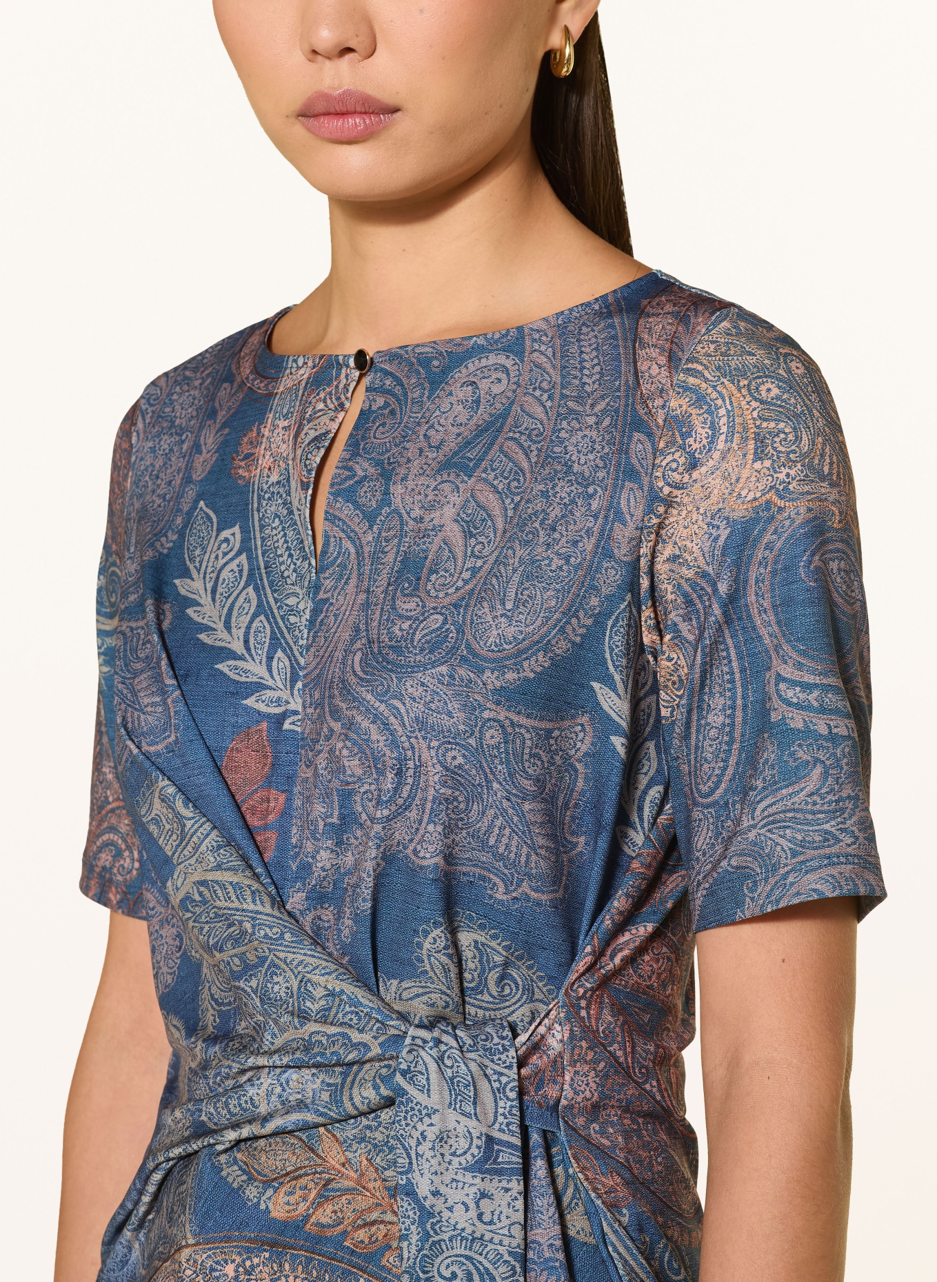 Betty Barclay Blusenshirt aus Jersey: PETROL / BRAUN