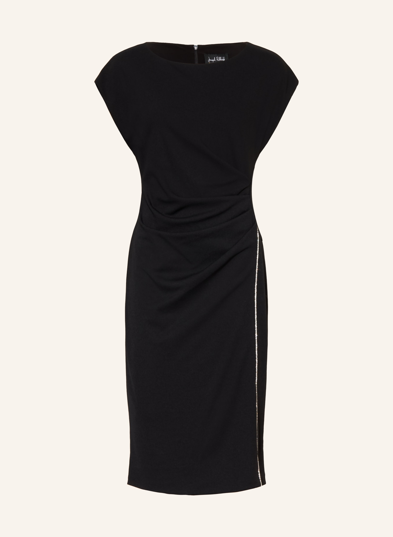 Joseph Ribkoff SIGNATURE Rochie de cocktail cu pietre decorative: NEGRU
