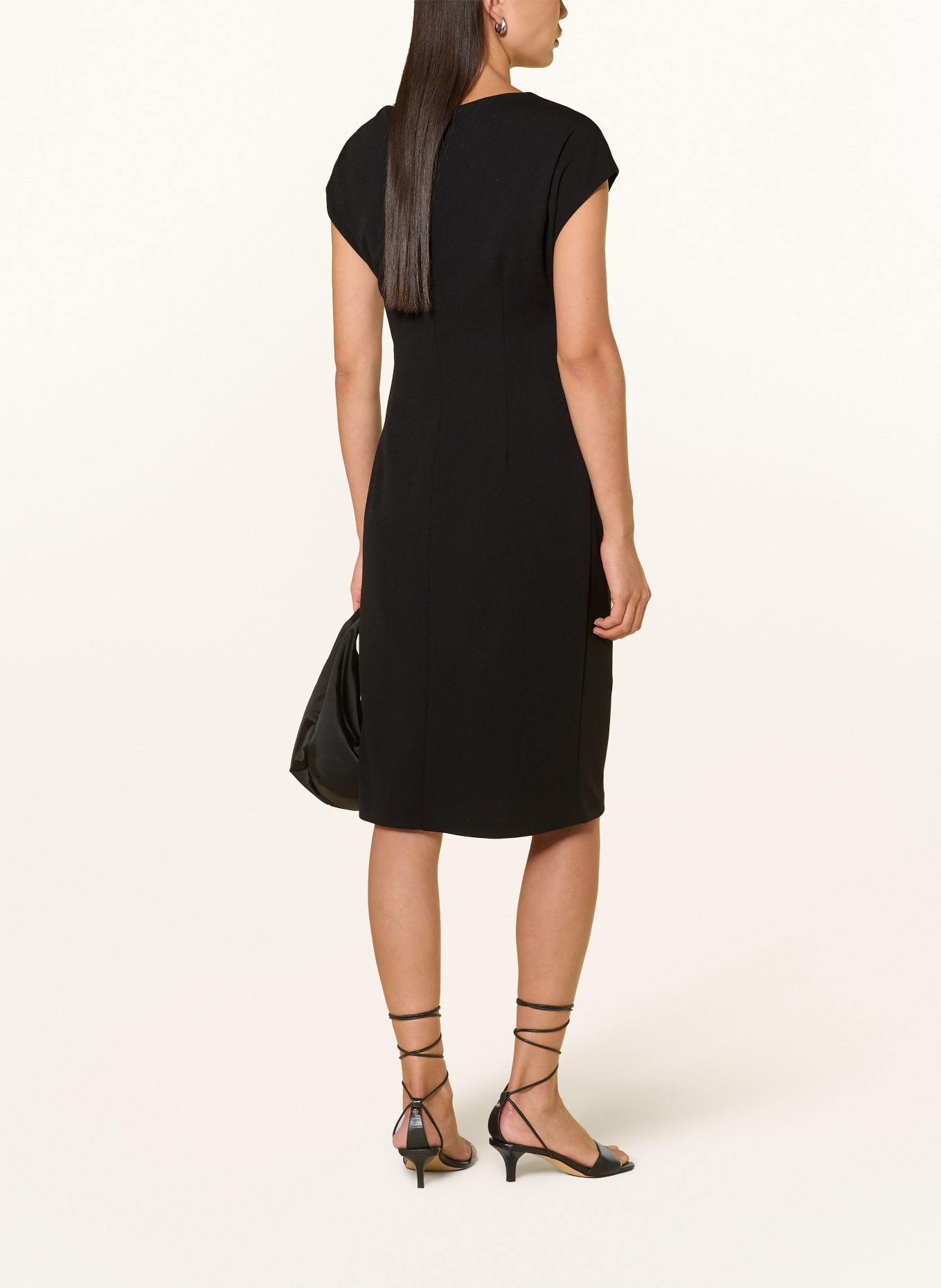 Joseph Ribkoff SIGNATURE Rochie de cocktail cu pietre decorative: NEGRU
