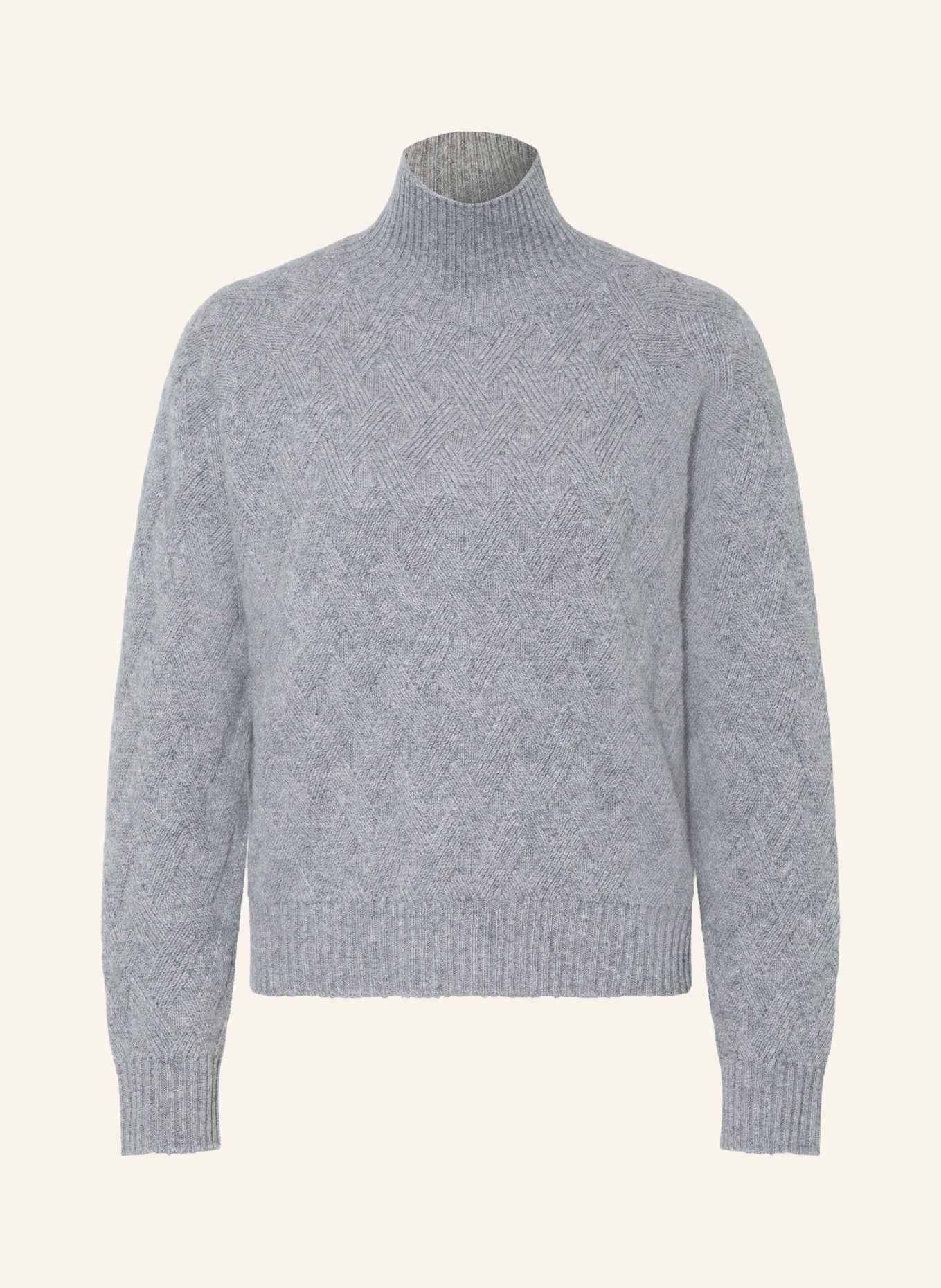 darling harbour Pullover mit Cashmere: GREY MELANGE