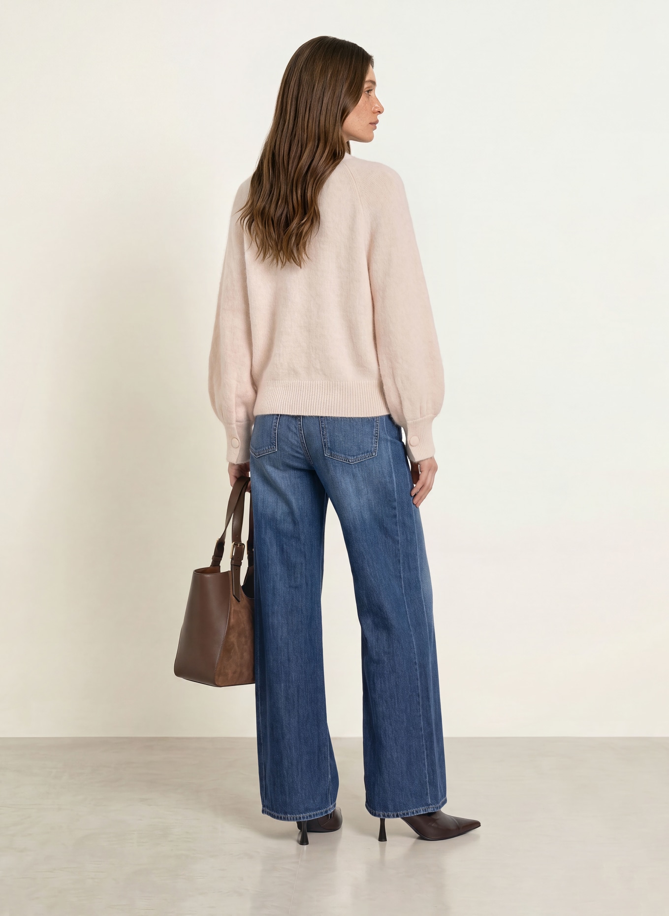HERZENS LINA Cashmere Sweater: CREAM