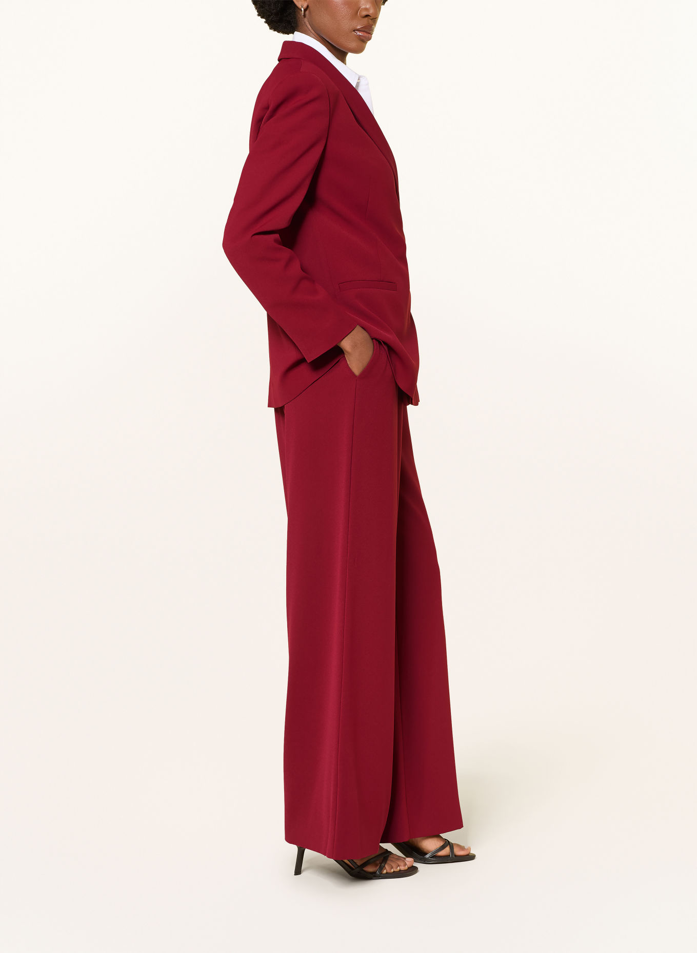 HUGO Marlene-broek HASINE: DONKERROOD