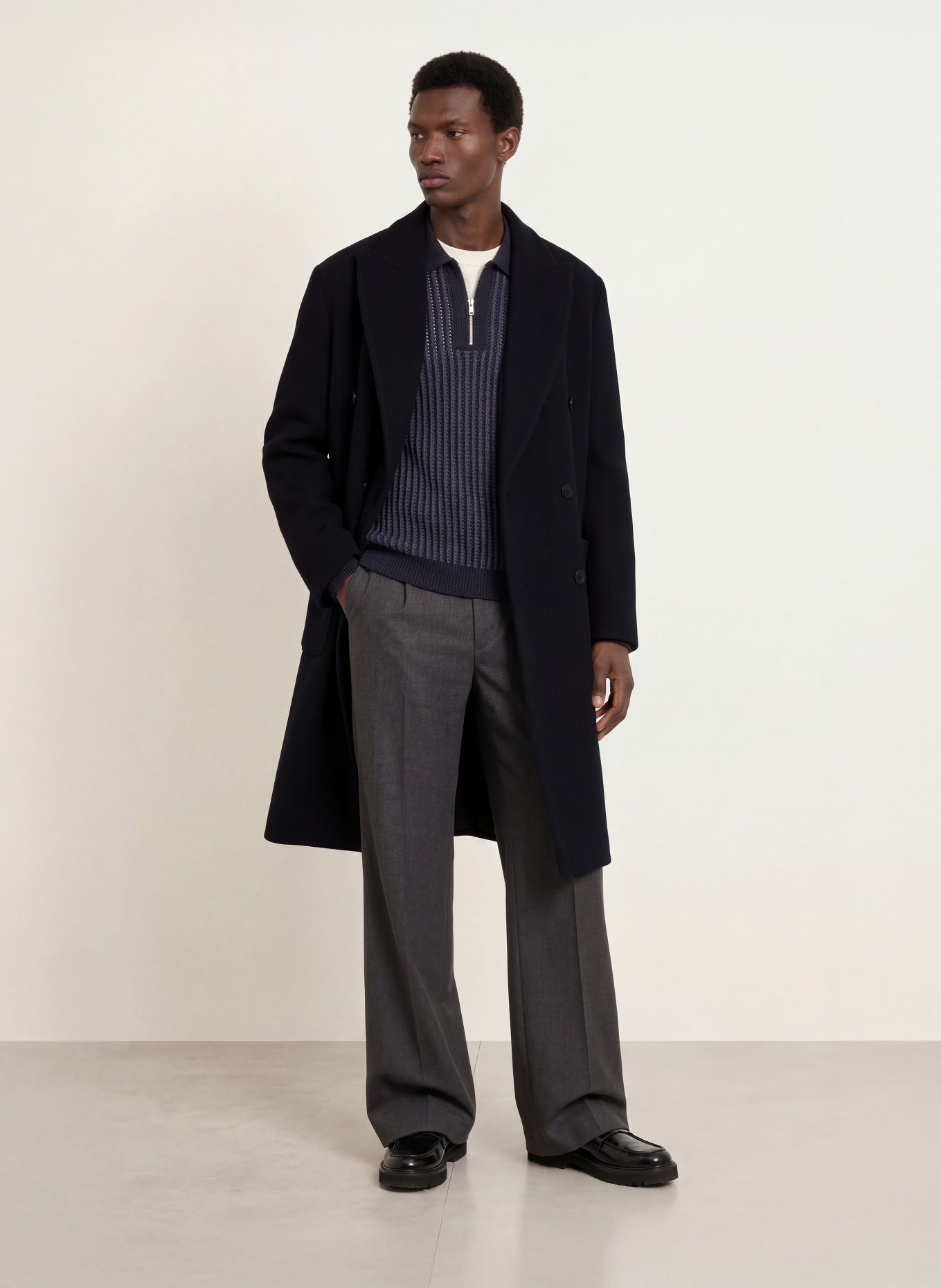 DRYKORN MATESSO Wool coat: DARK BLUE