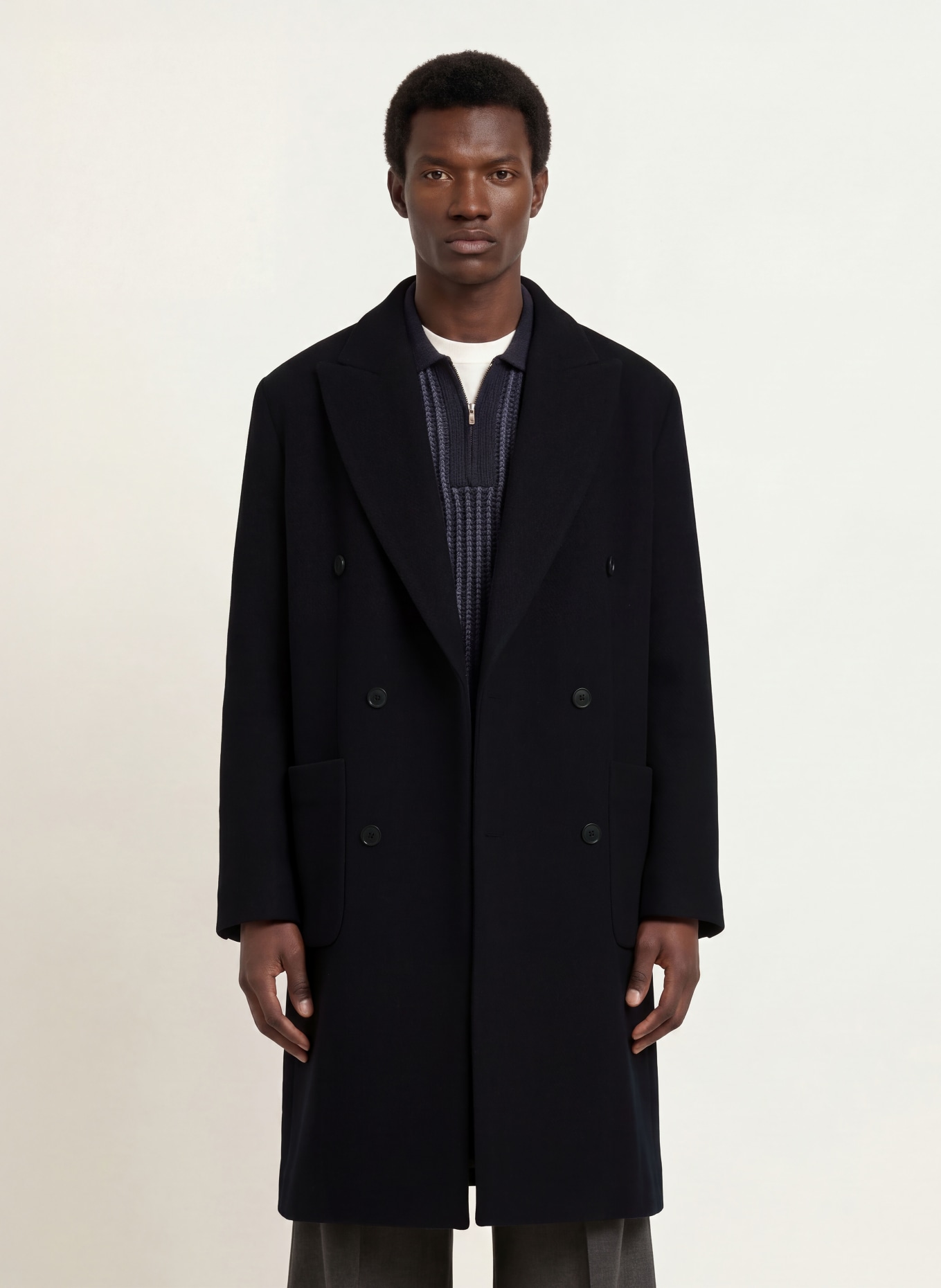 DRYKORN MATESSO Wool coat: DARK BLUE