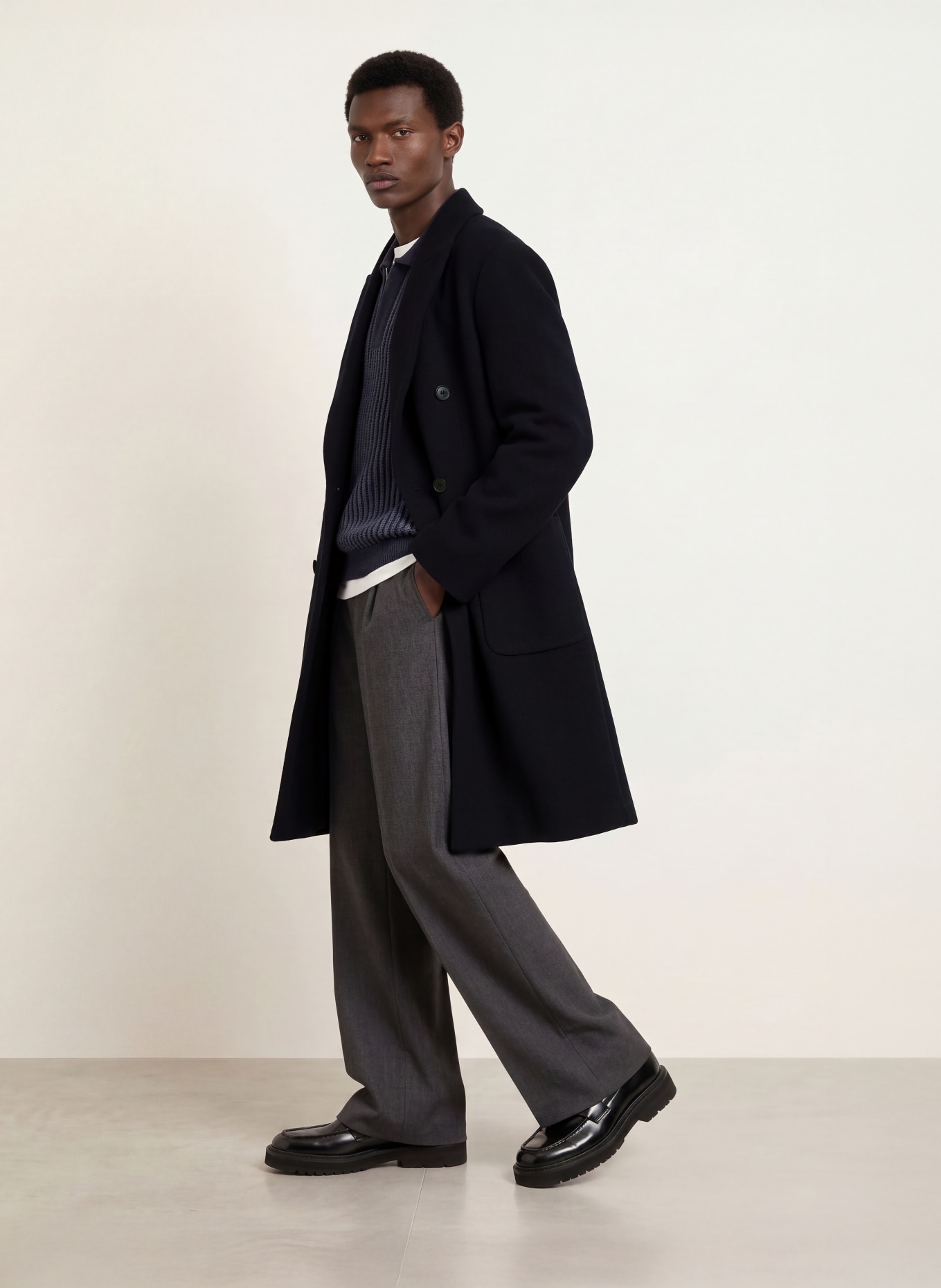 DRYKORN MATESSO Wool coat: DARK BLUE