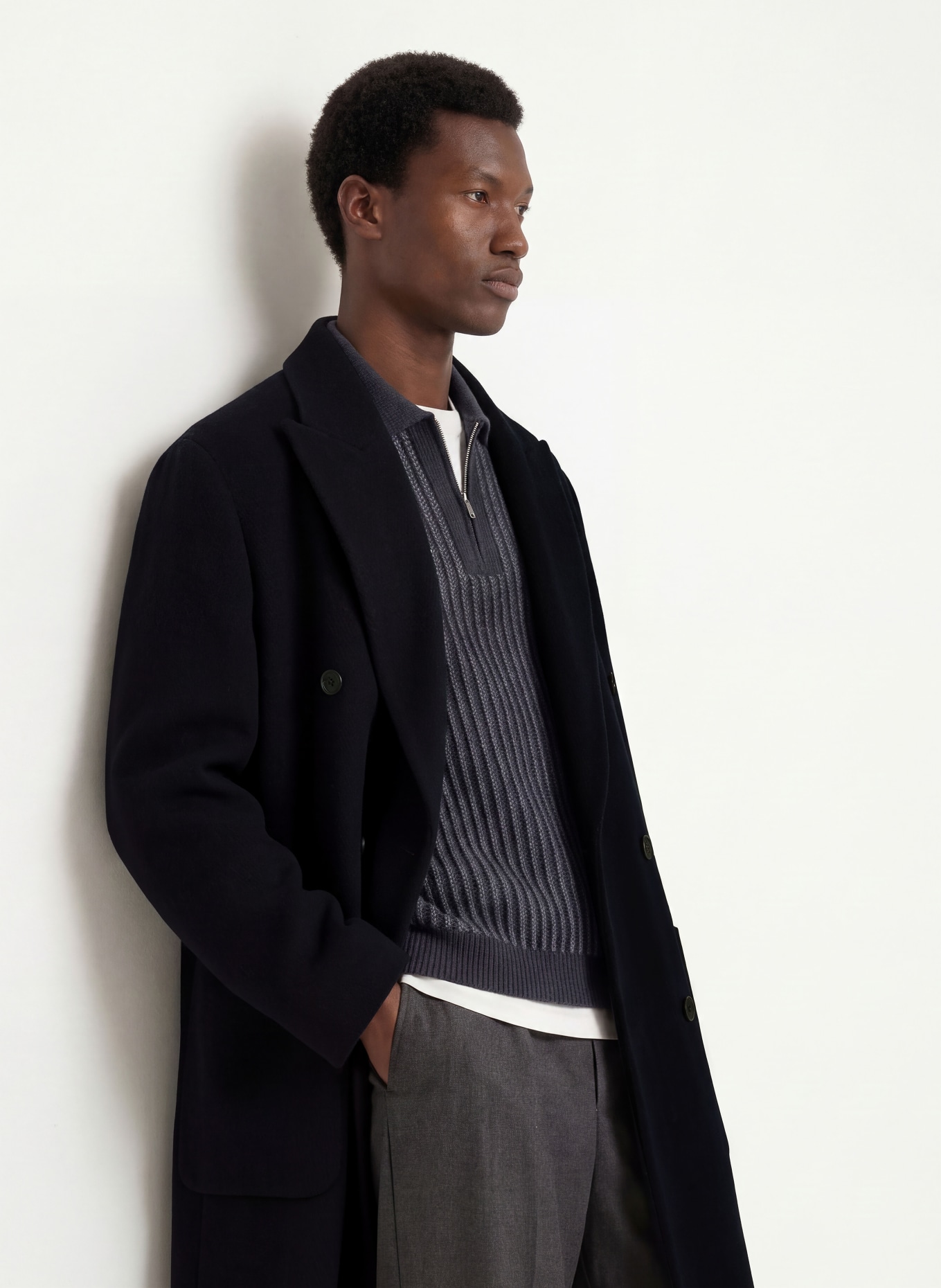 DRYKORN MATESSO Wool coat: DARK BLUE