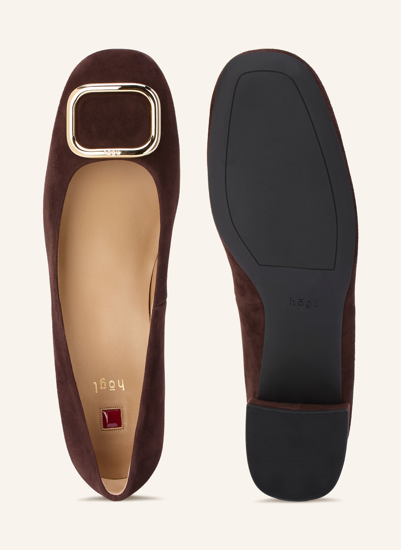 Högl Pumps: DARK BROWN / GOLD