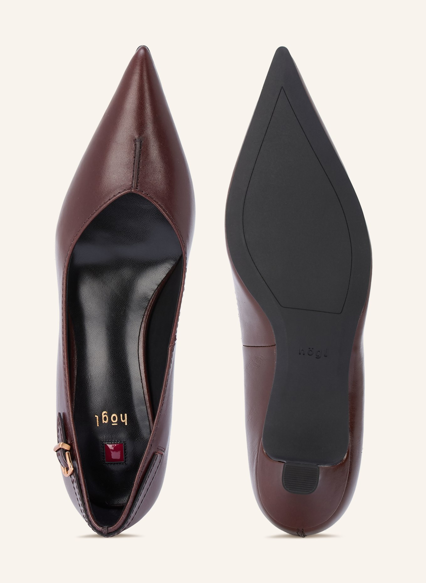 Högl Pumps: DARK BROWN / GOLD