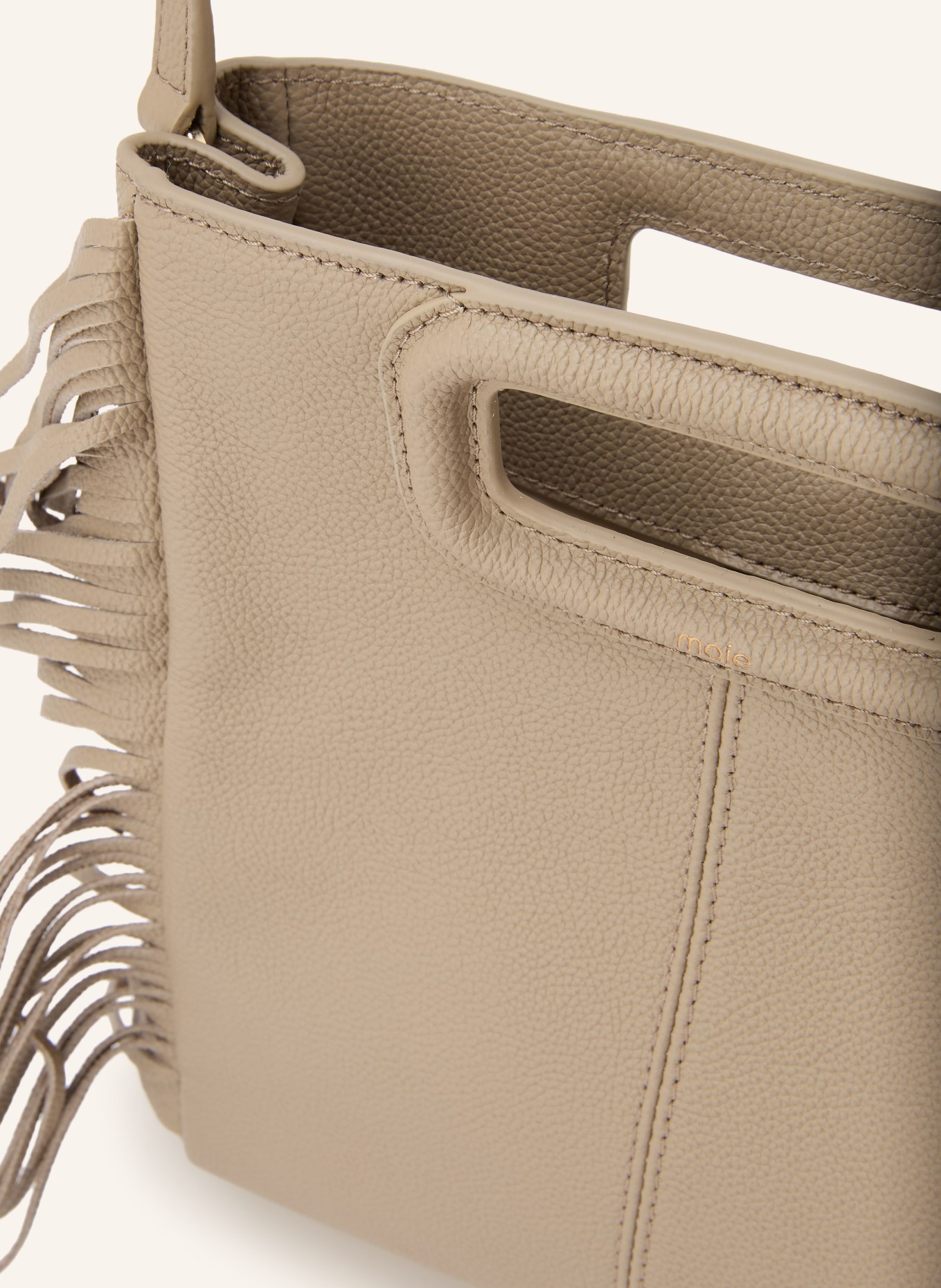 maje Handtasche: TAUPE / GOLD