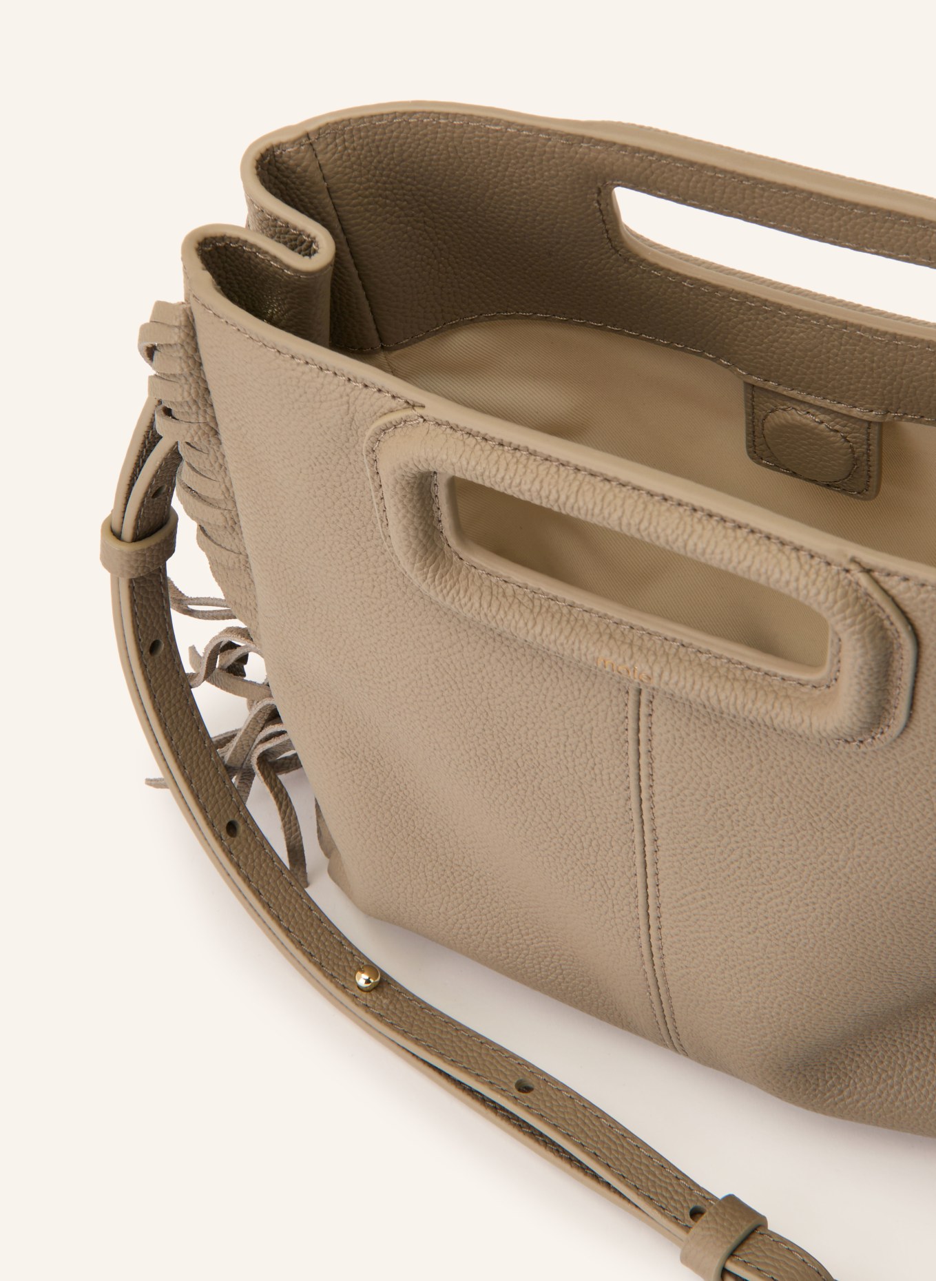 maje Handtasche: TAUPE / GOLD
