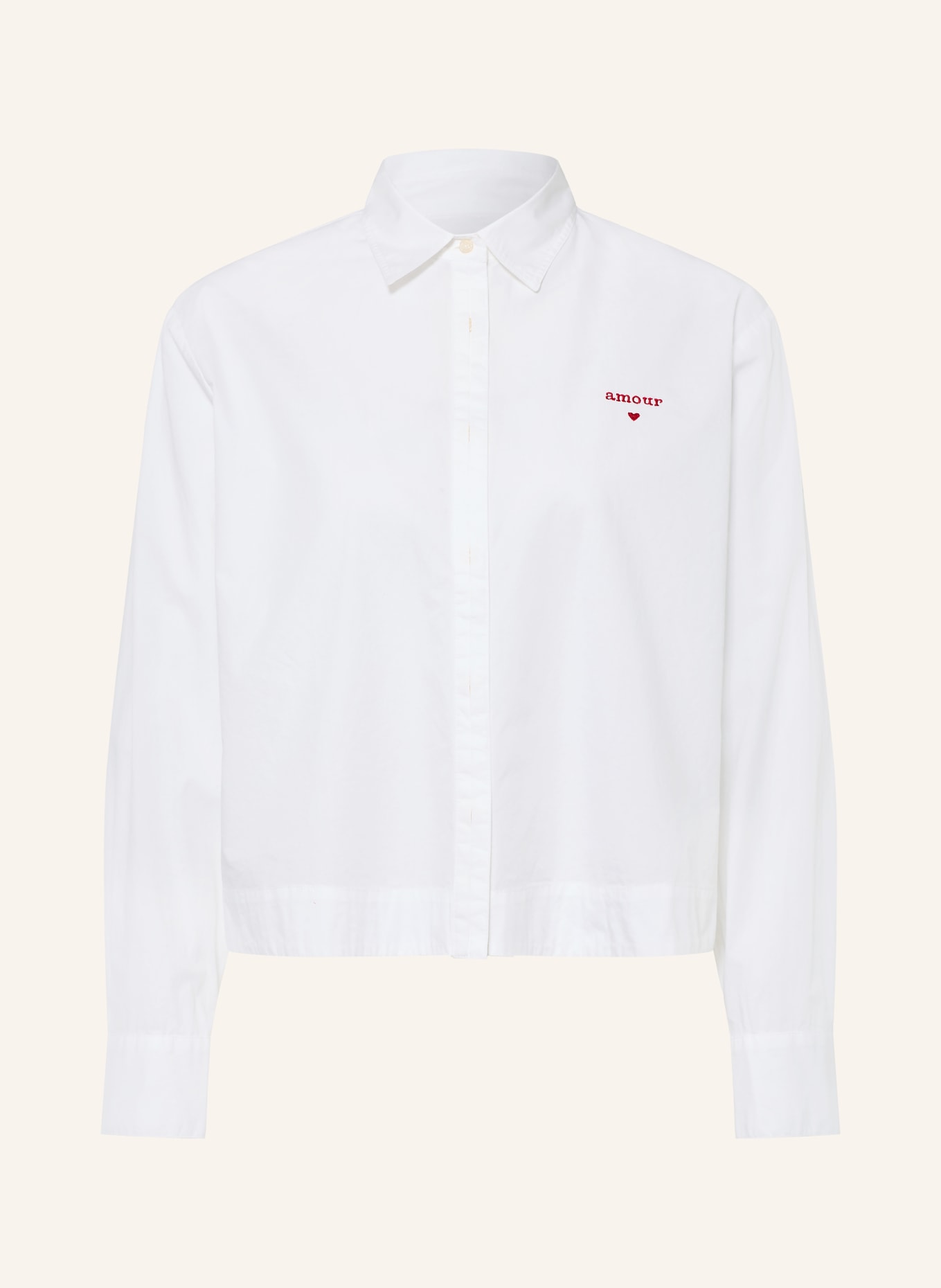 Emily VAN DEN BERGH Shirt blouse: WHITE / RED