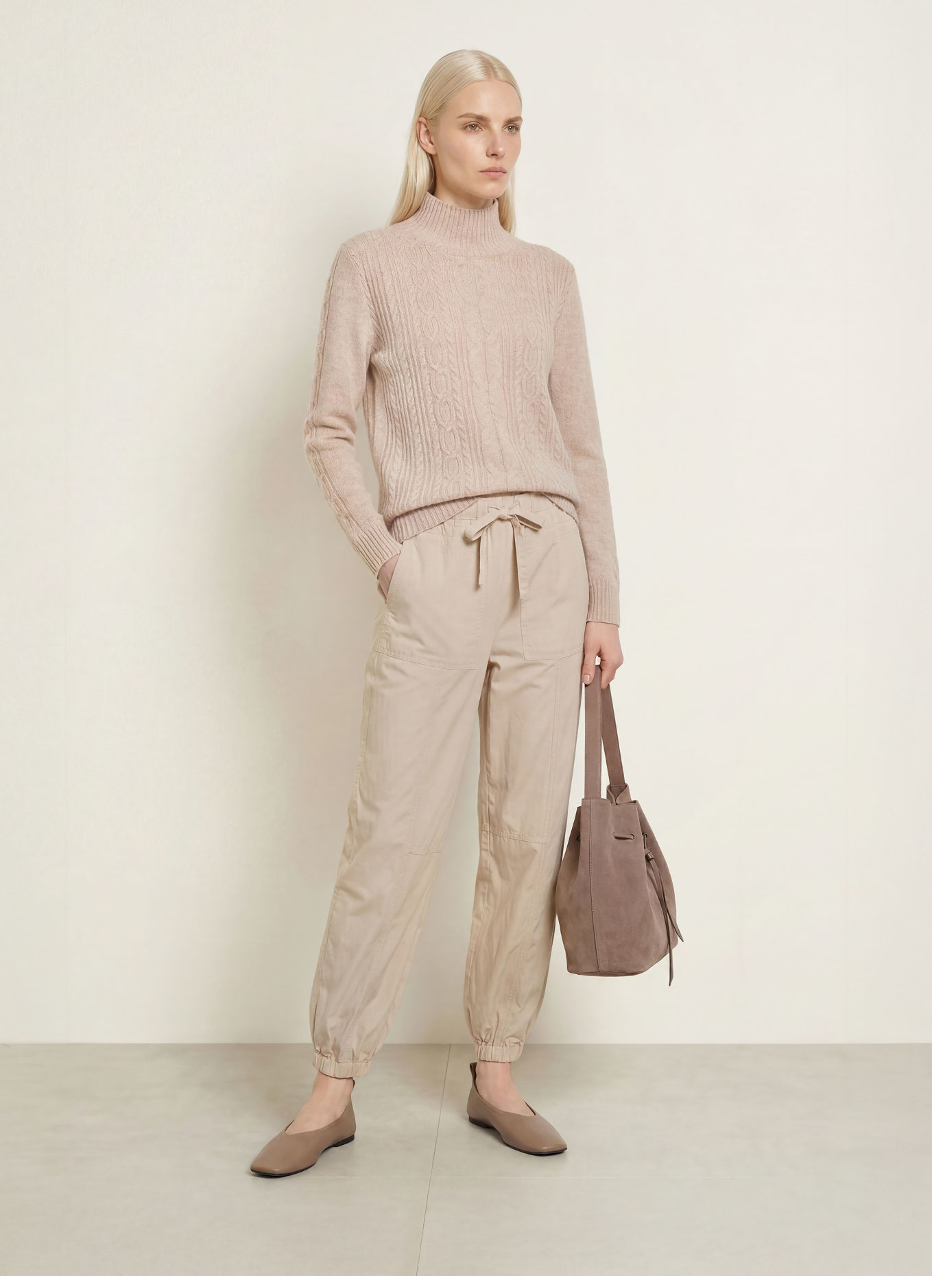 darling harbour Sweter z kaszmiru: pebble melange