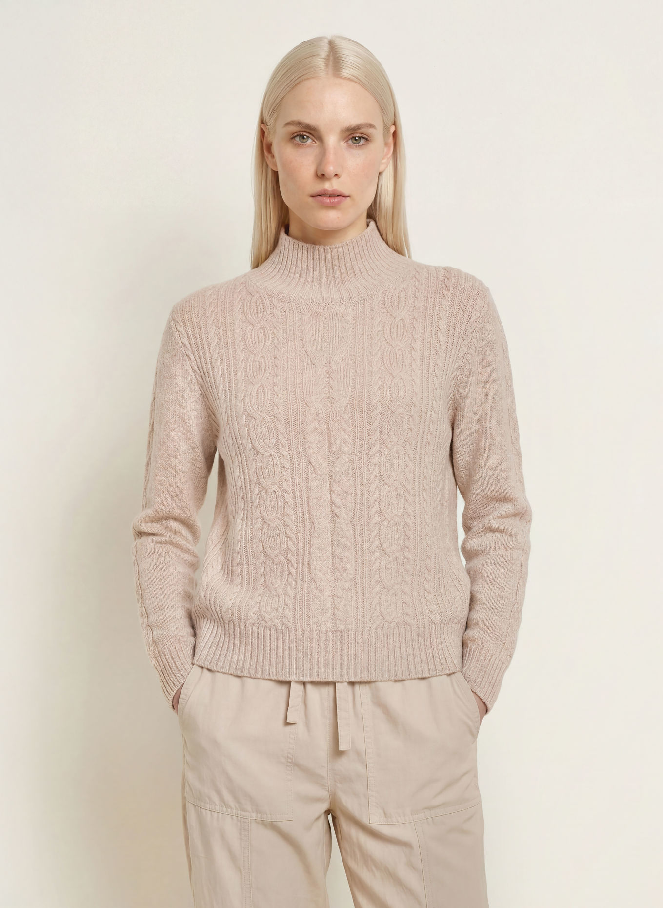 darling harbour Sweter z kaszmiru: pebble melange