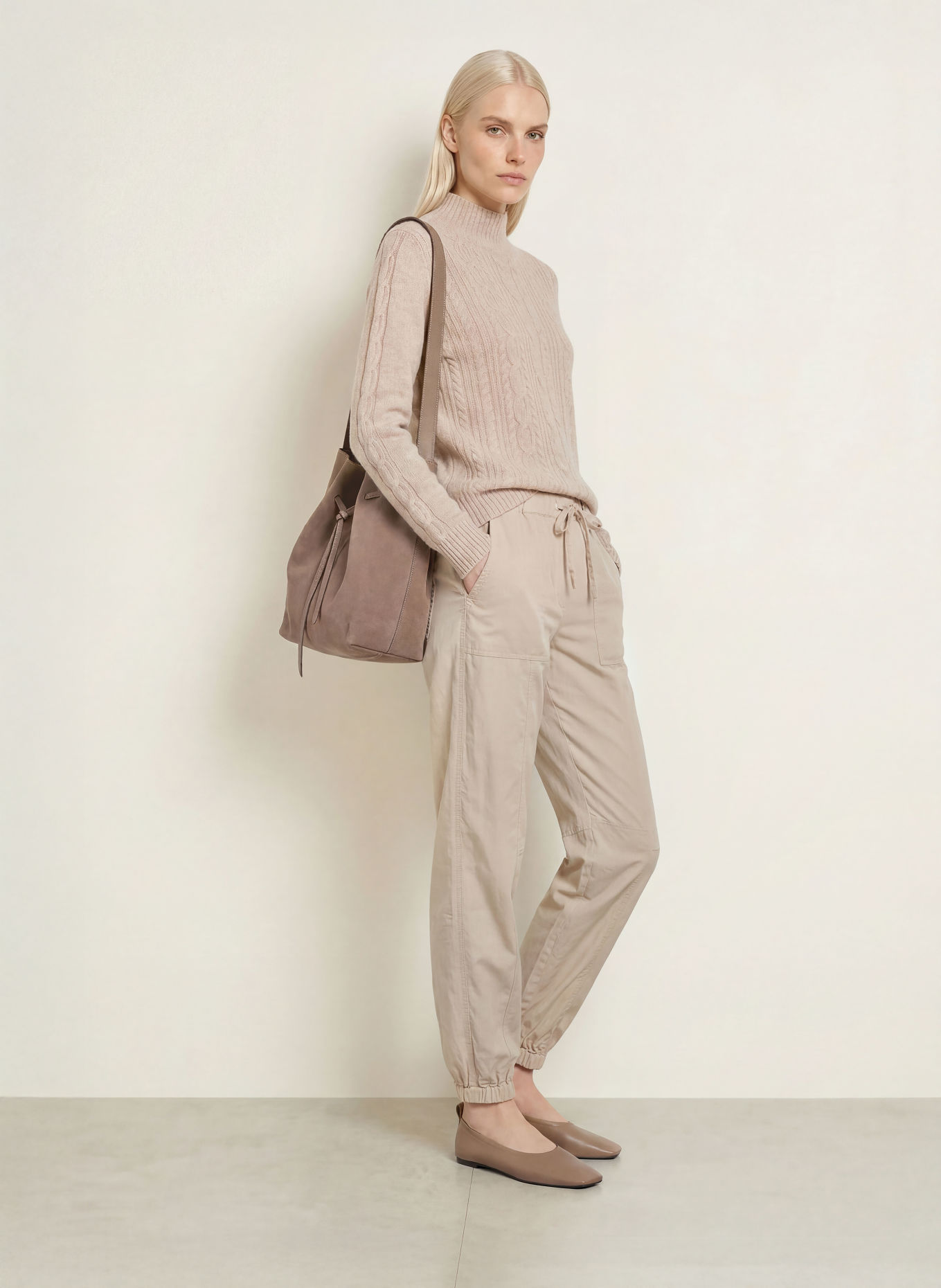 darling harbour Sweter z kaszmiru: pebble melange