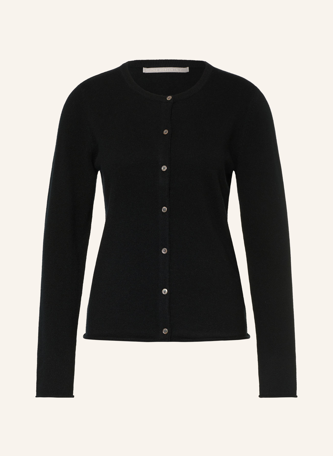 (THE MERCER) N.Y. Strickjacke aus Cashmere: SCHWARZ