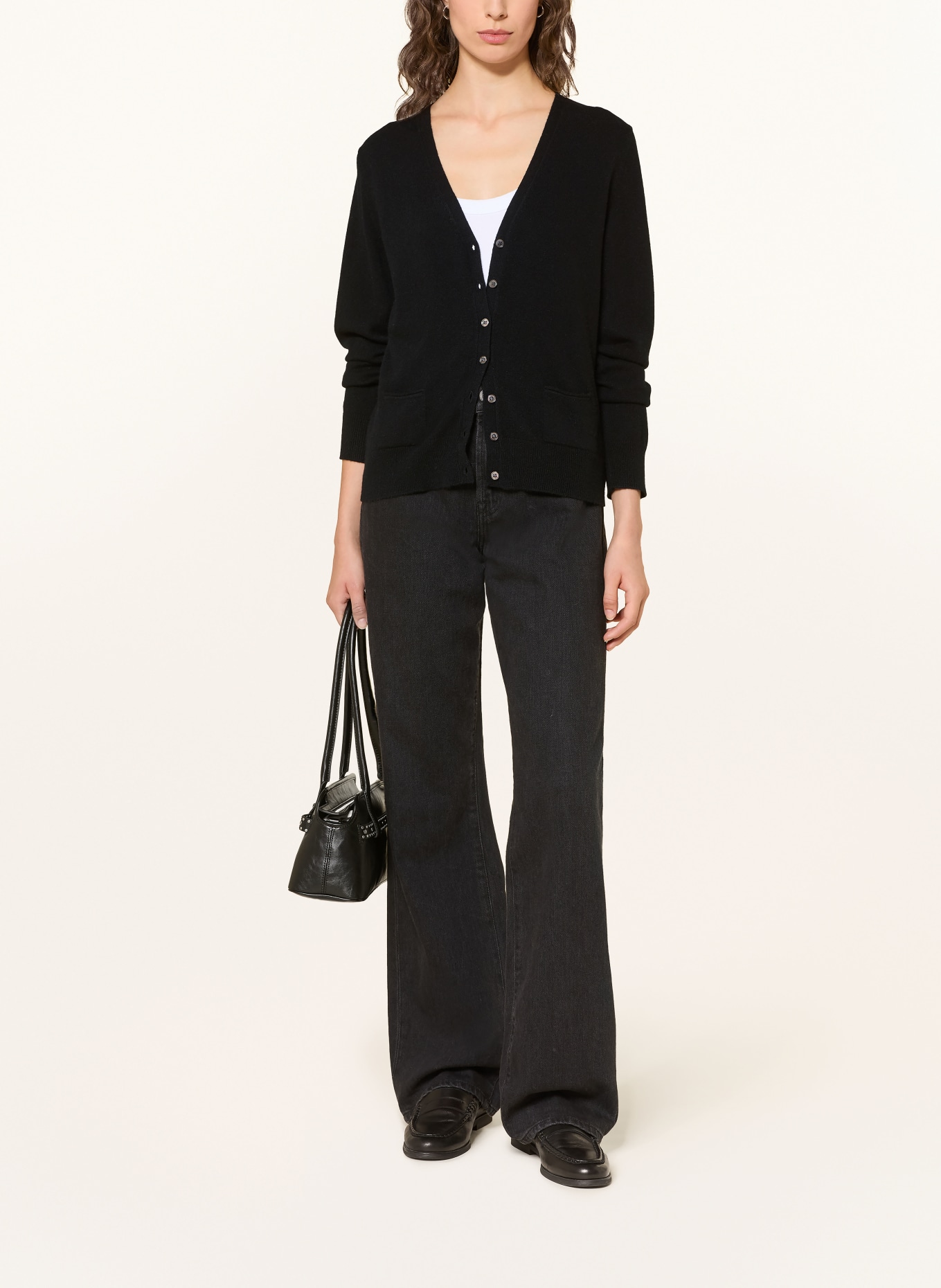 (THE MERCER) N.Y. Cardigan din cașmir: NEGRU