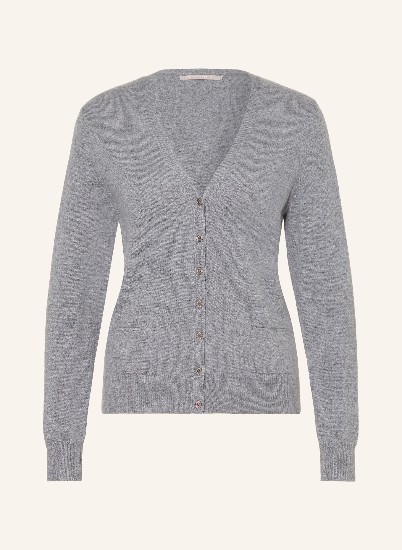 (THE MERCER) N.Y. Strickjacke aus Cashmere: GRAU