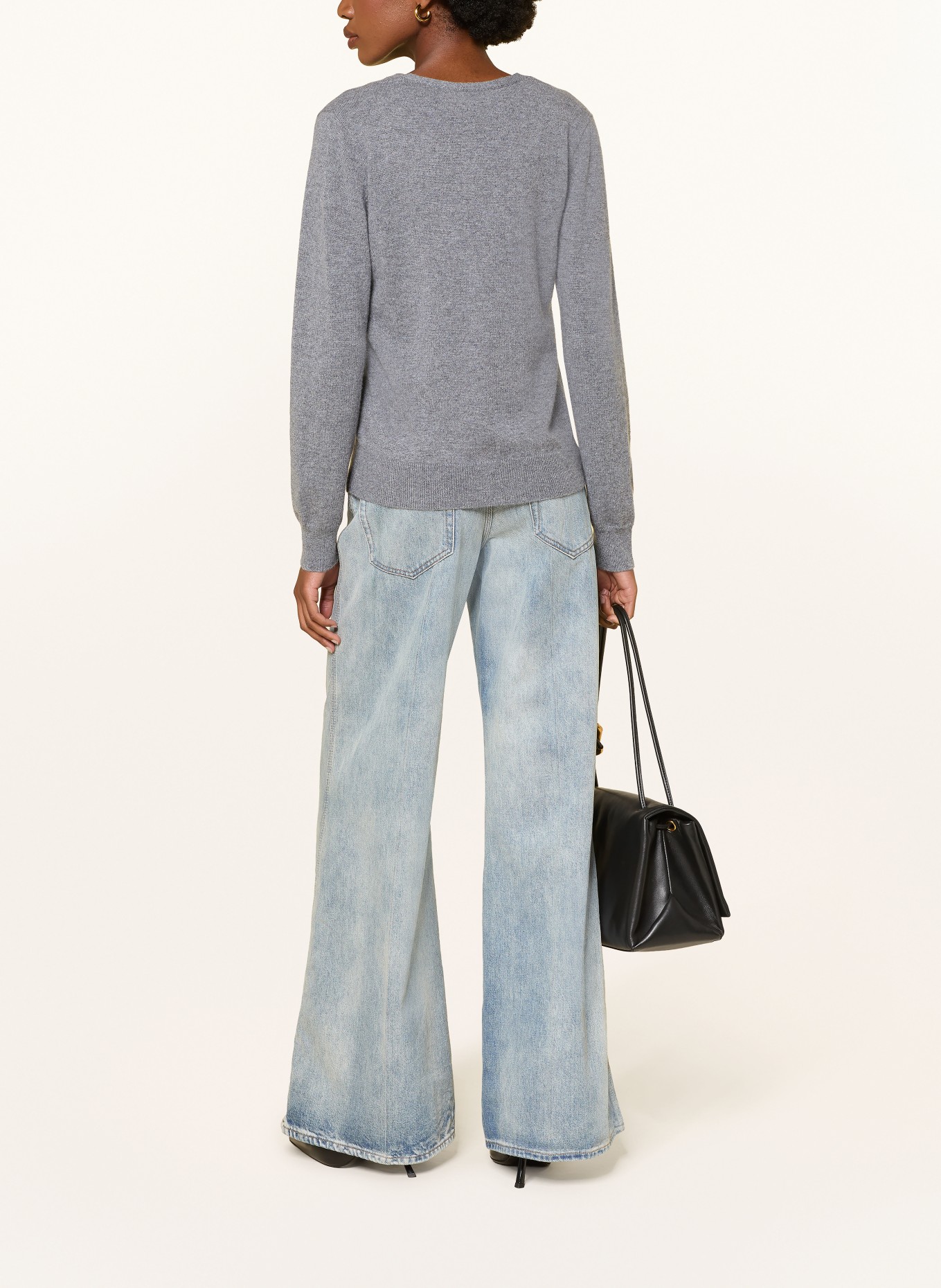 (THE MERCER) N.Y. Strickjacke aus Cashmere: GRAU