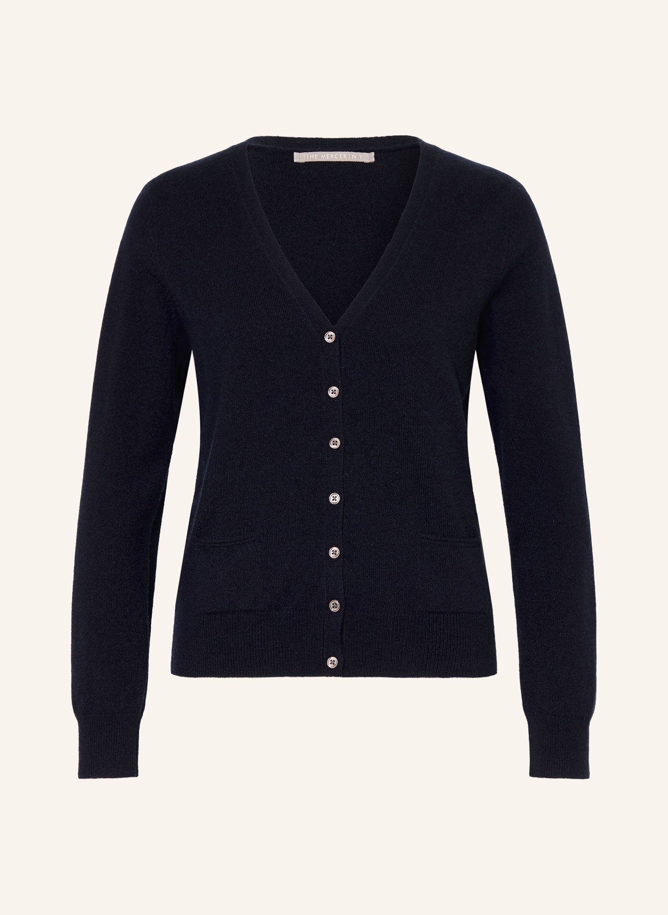 (THE MERCER) N.Y. Strickjacke aus Cashmere: DUNKELBLAU