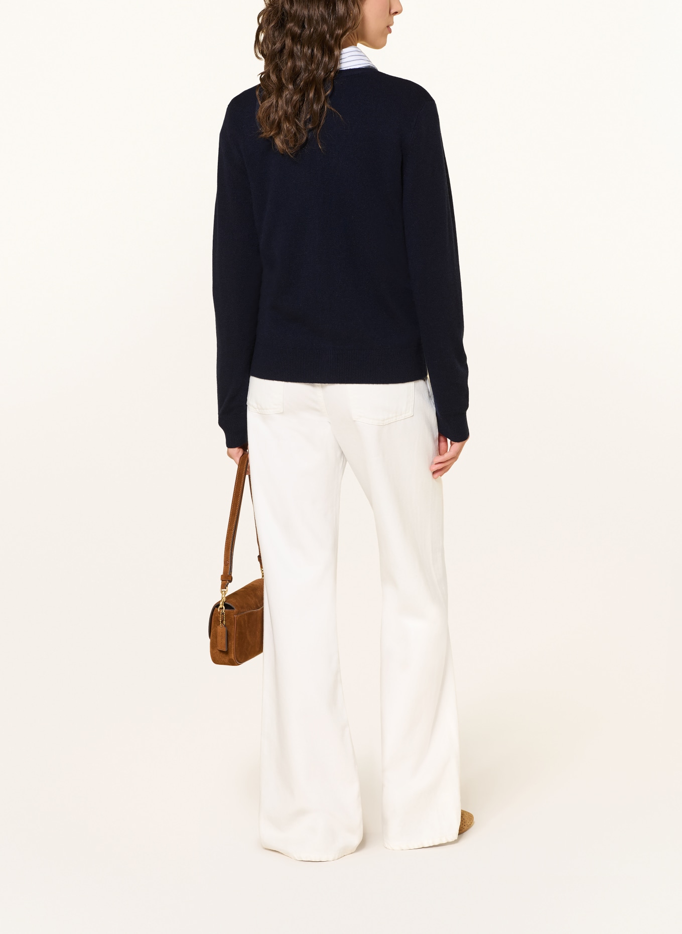 (THE MERCER) N.Y. Strickjacke aus Cashmere: DUNKELBLAU