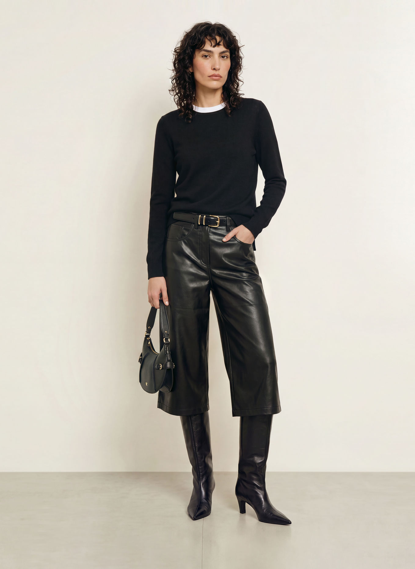 (THE MERCER) N.Y. Cashmere-Pullover: SCHWARZ