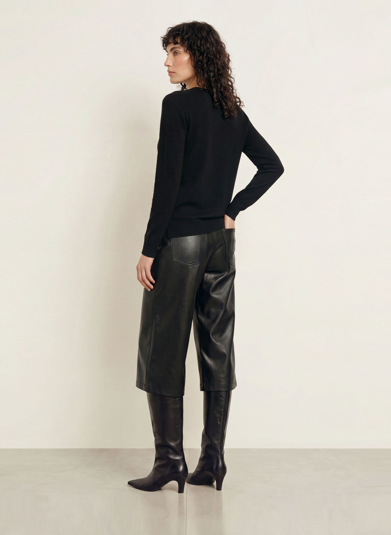 (THE MERCER) N.Y. Cashmere-Pullover: SCHWARZ