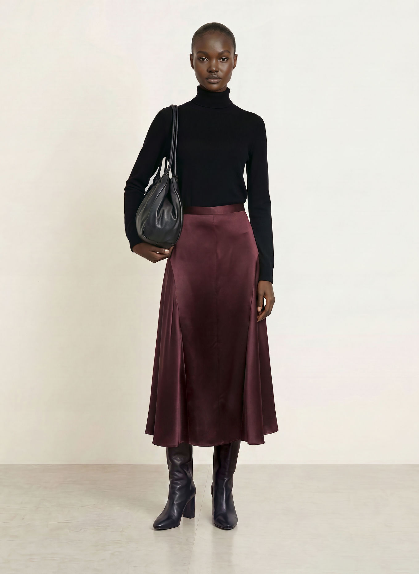 (THE MERCER) N.Y. Rollkragenpullover aus Cashmere: SCHWARZ