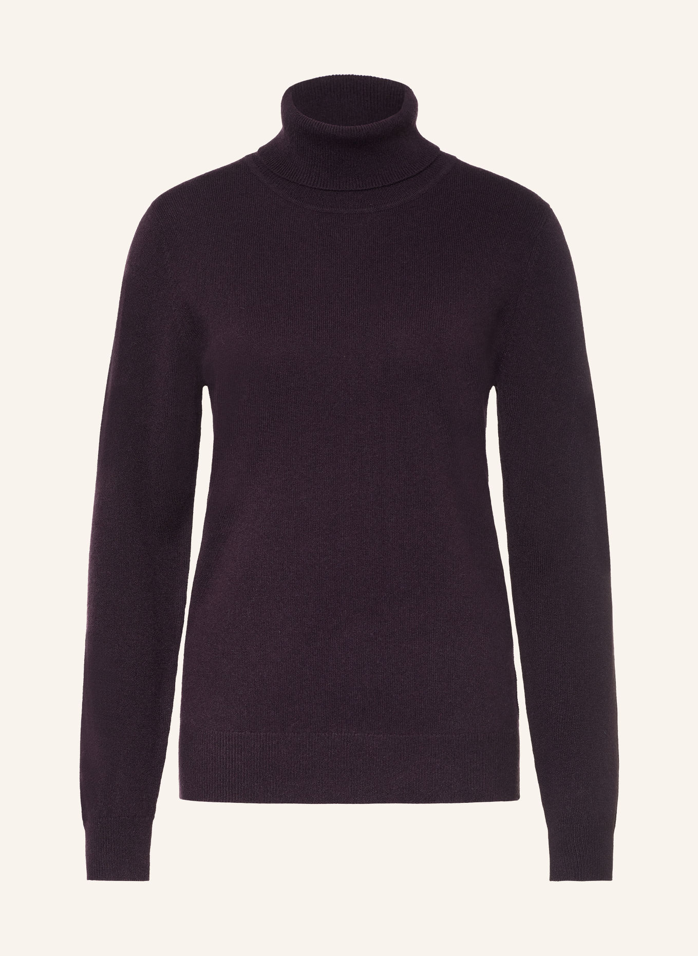 (THE MERCER) N.Y. Pull à col roulé en cachemire: LILAS FONCÉ