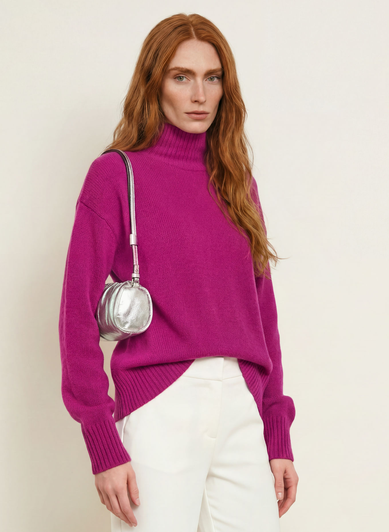 darling harbour Sweter z kaszmiru: FUCHSIA