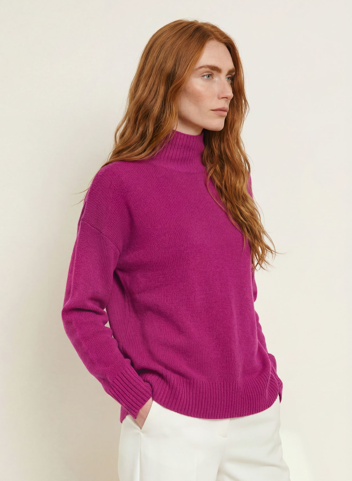 darling harbour Sweter z kaszmiru: FUCHSIA