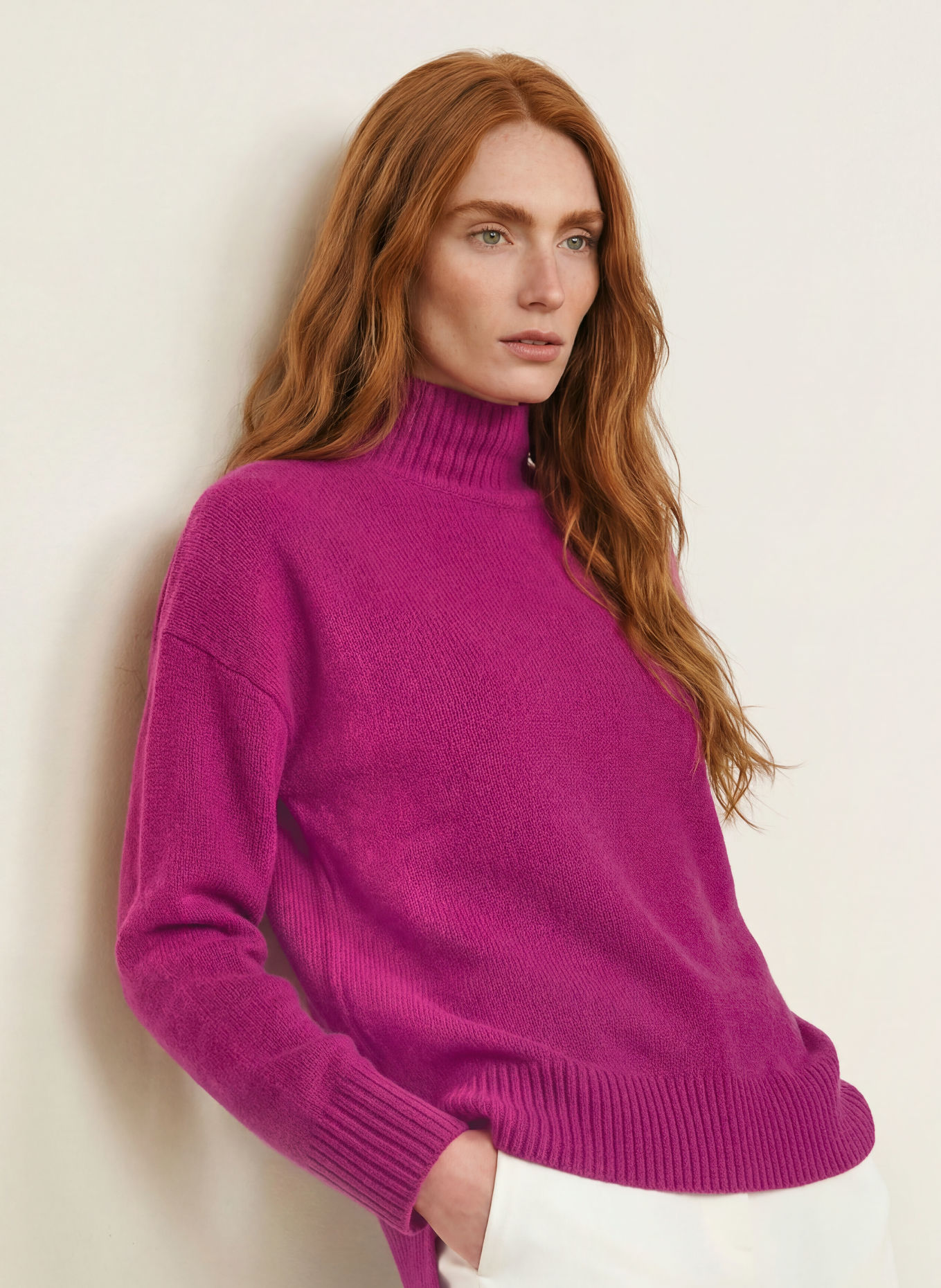 darling harbour Sweter z kaszmiru: FUCHSIA