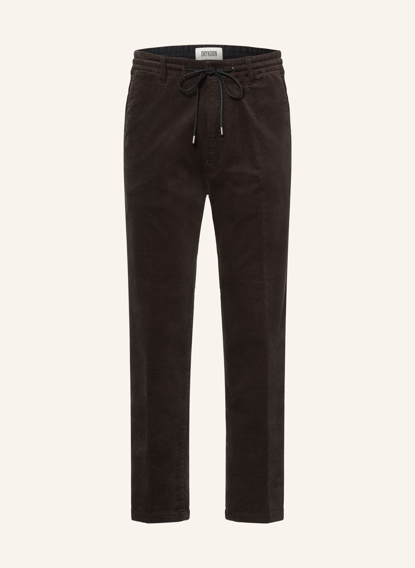 DRYKORN Cordbroek DEGER Regular Fit: MARRON FONCÉ