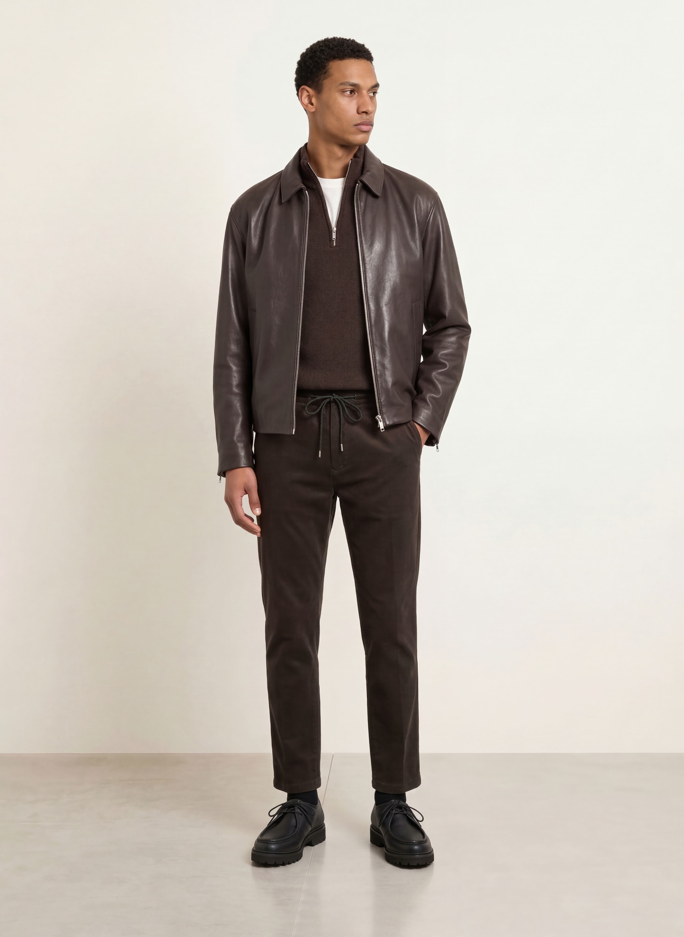 DRYKORN Cordbroek DEGER Regular Fit: MARRON FONCÉ