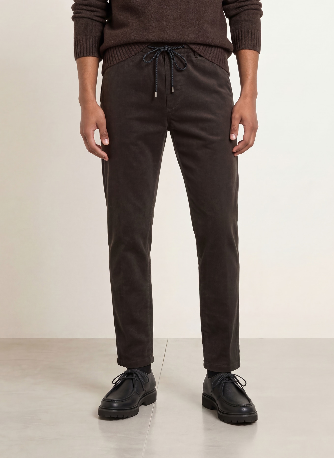 DRYKORN Cordbroek DEGER Regular Fit: MARRON FONCÉ