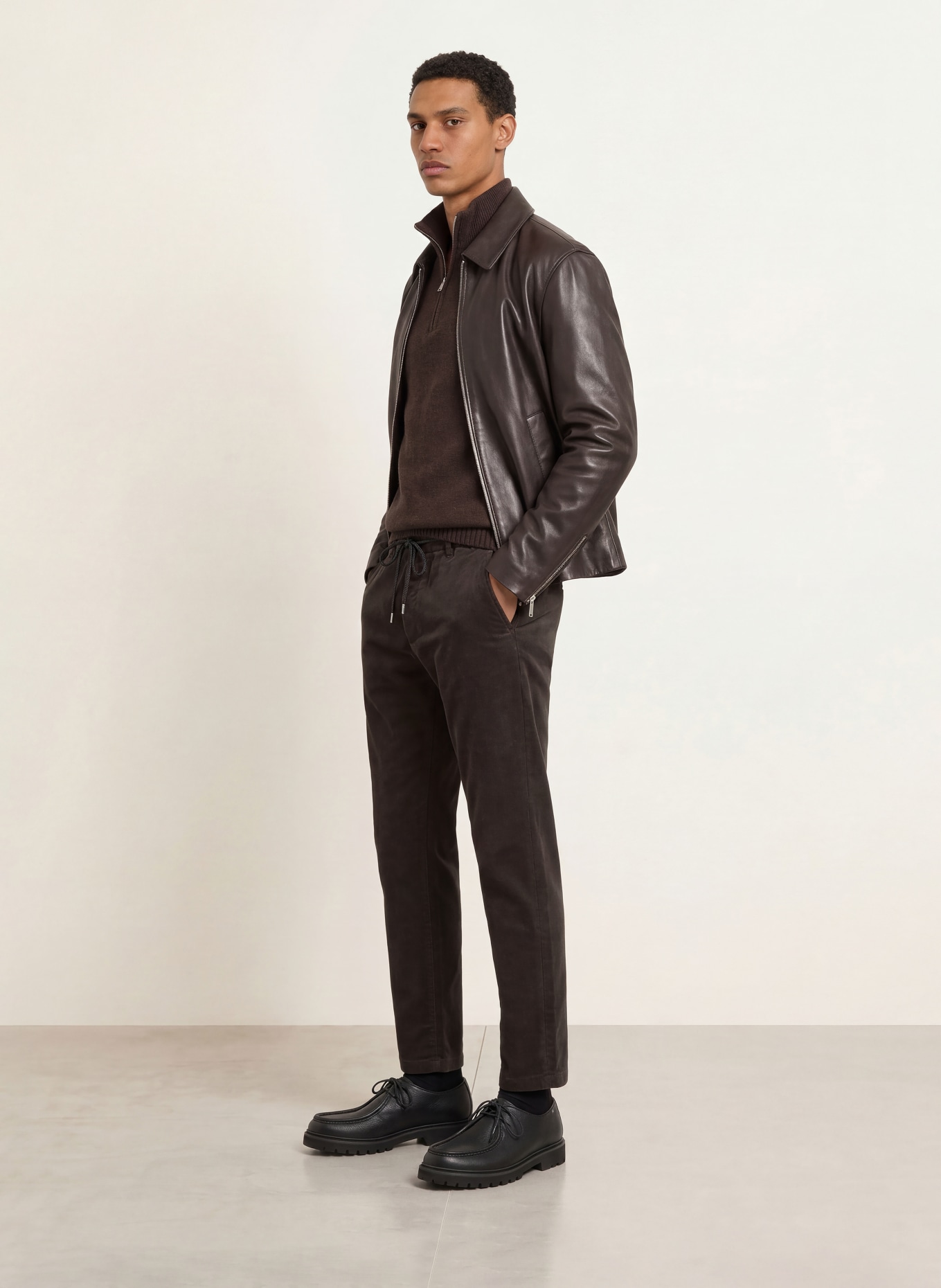 DRYKORN Cordbroek DEGER Regular Fit: MARRON FONCÉ