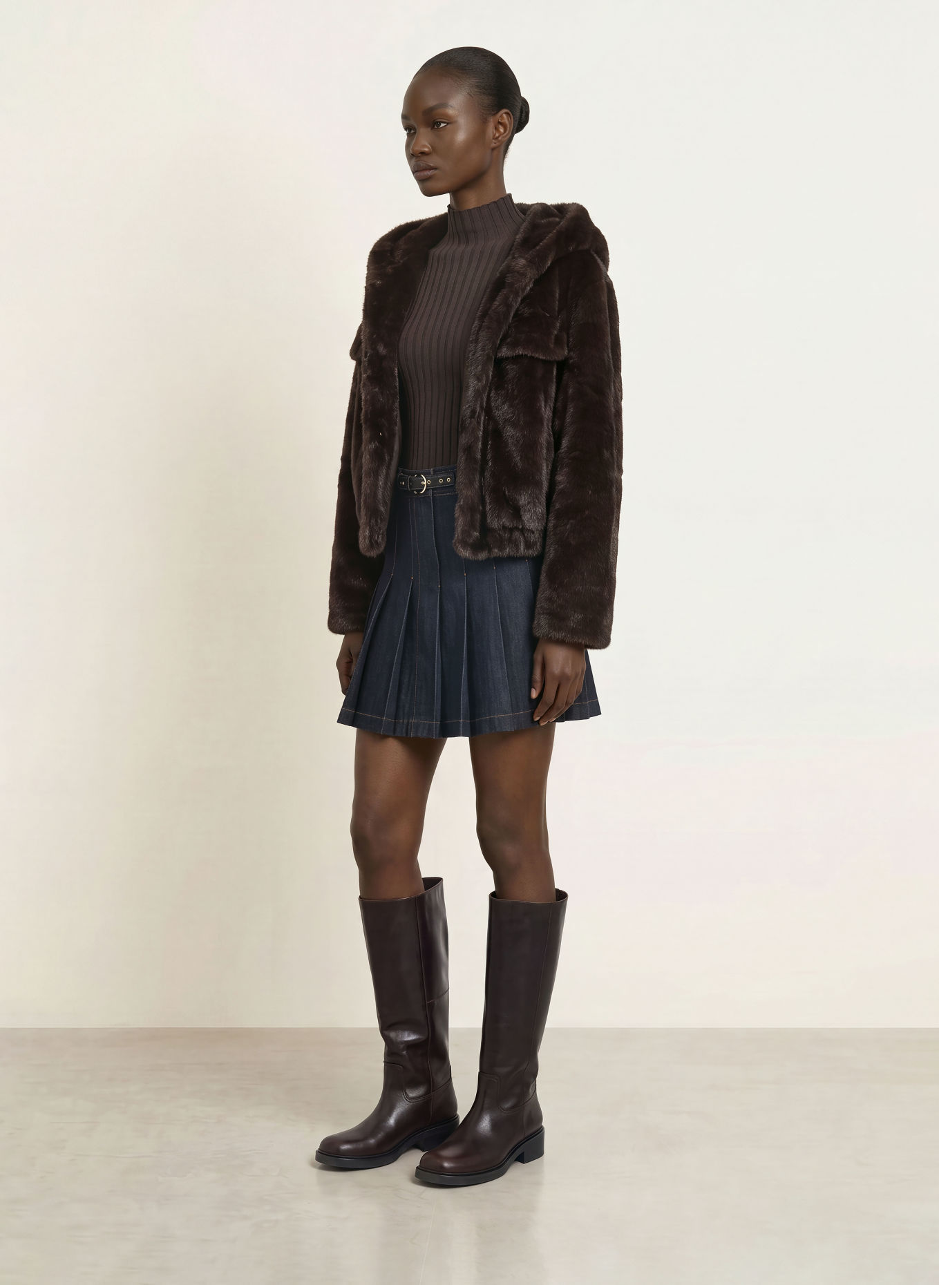 Princess GOES HOLLYWOOD Jupe en jean: BLEU FONCÉ