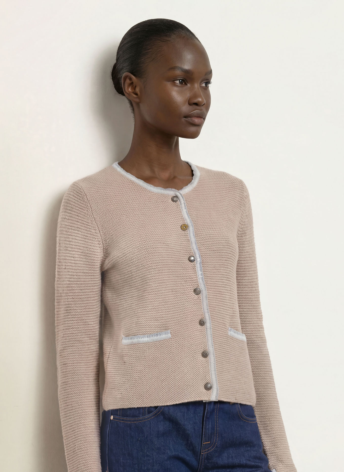 Princess GOES HOLLYWOOD Knitted jacket: TAUPE / GRAY